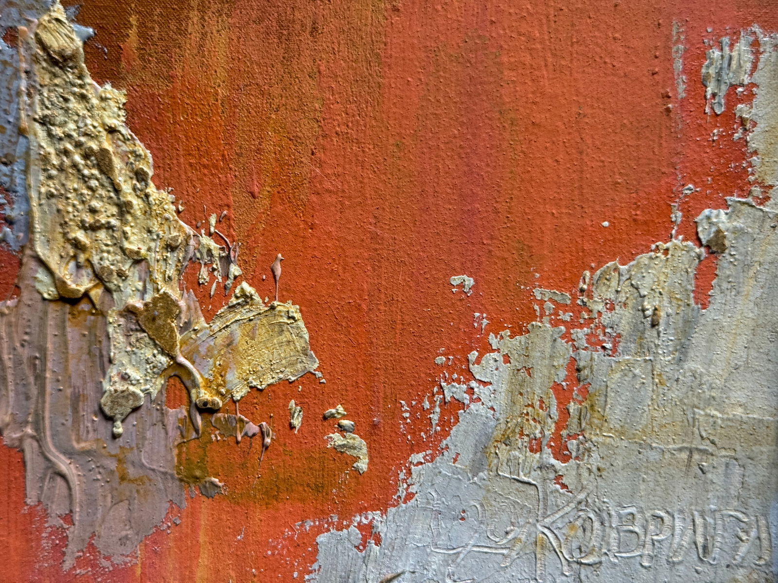 Abstract Oil painting with frame female portrait K. Leonid - 9