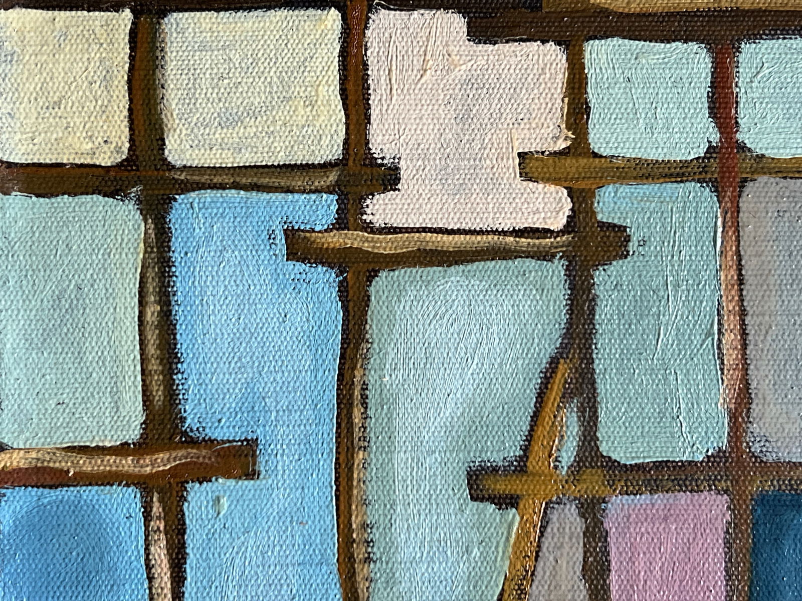 Oil painting with frame little angel K. Leonid - 4