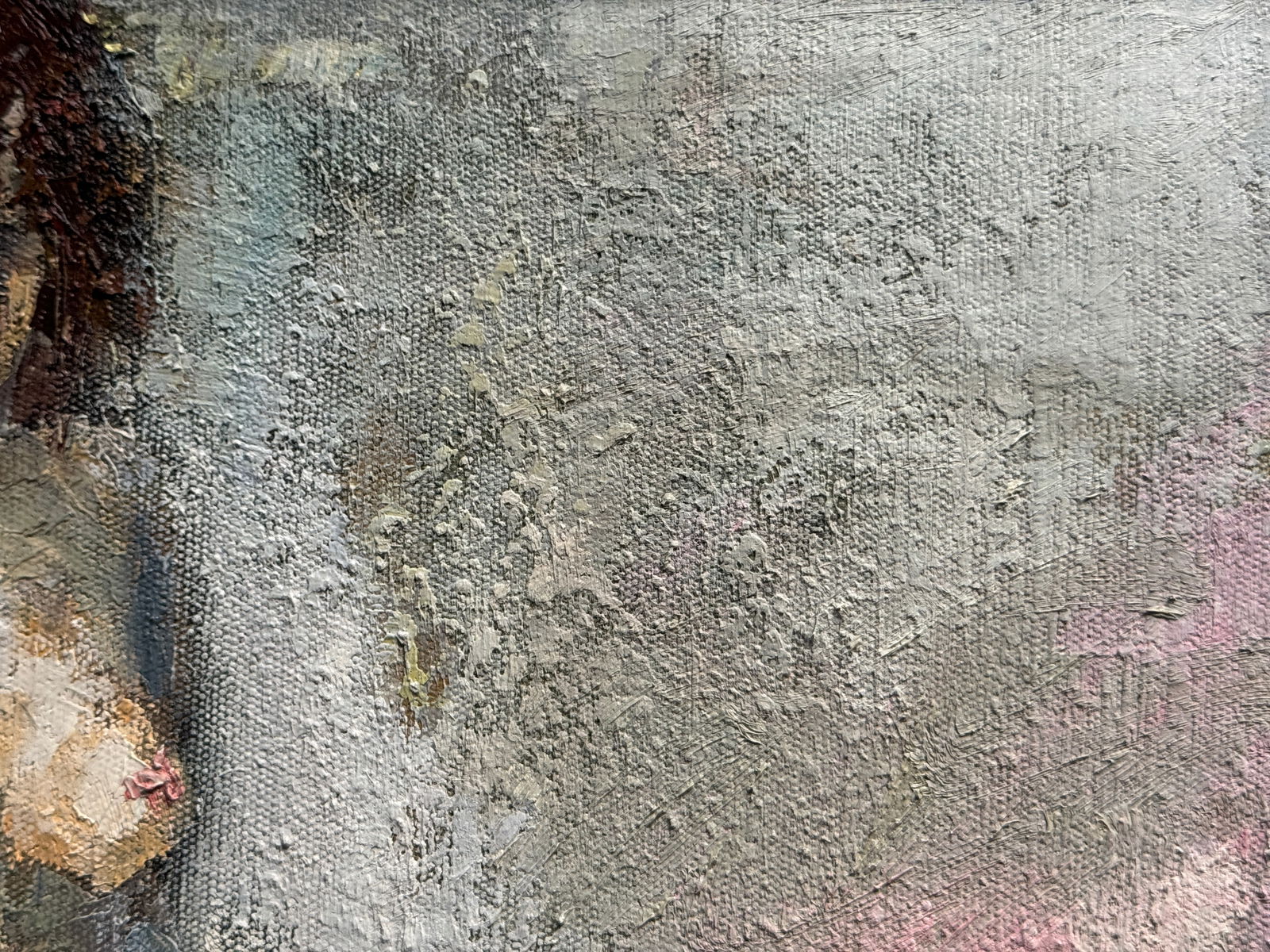 Abstract Oil painting with frame Figure K. Leonid - 4