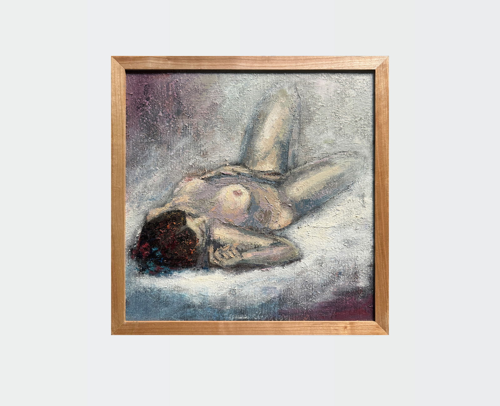 Abstract Oil painting with frame Figures K. Leonid - 2