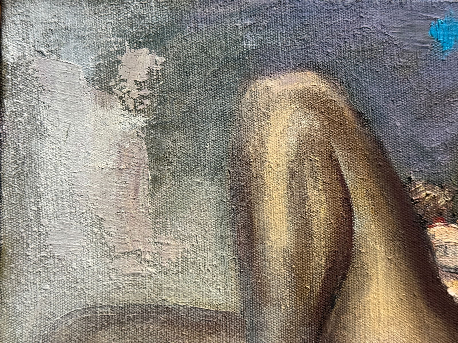 Abstract Oil painting with frame Figures K. Leonid - 3