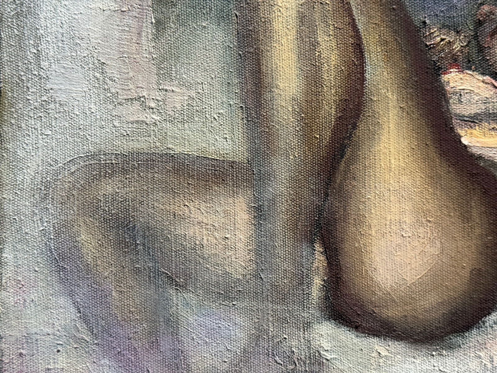 Abstract Oil painting with frame Figures K. Leonid - 6