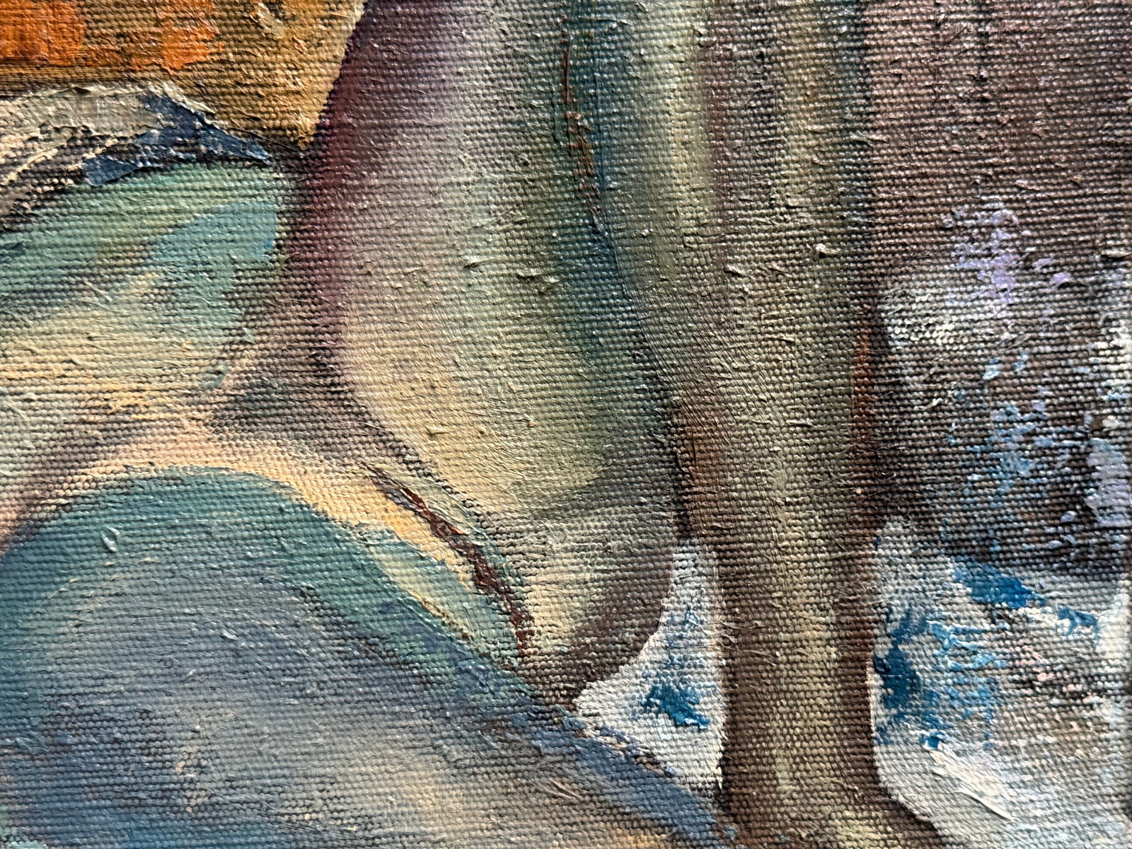 Abstract Oil painting with frame Nu-women K. Leonid - 4