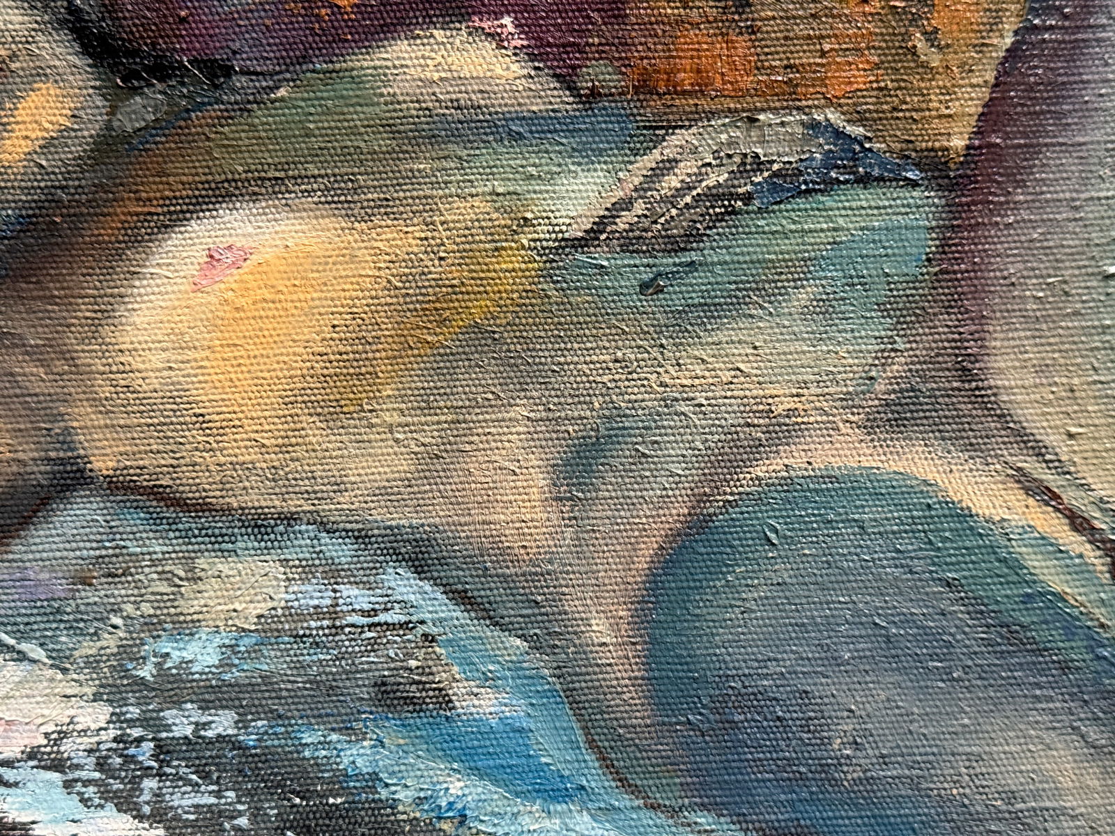 Abstract Oil painting with frame Nu-women K. Leonid - 5