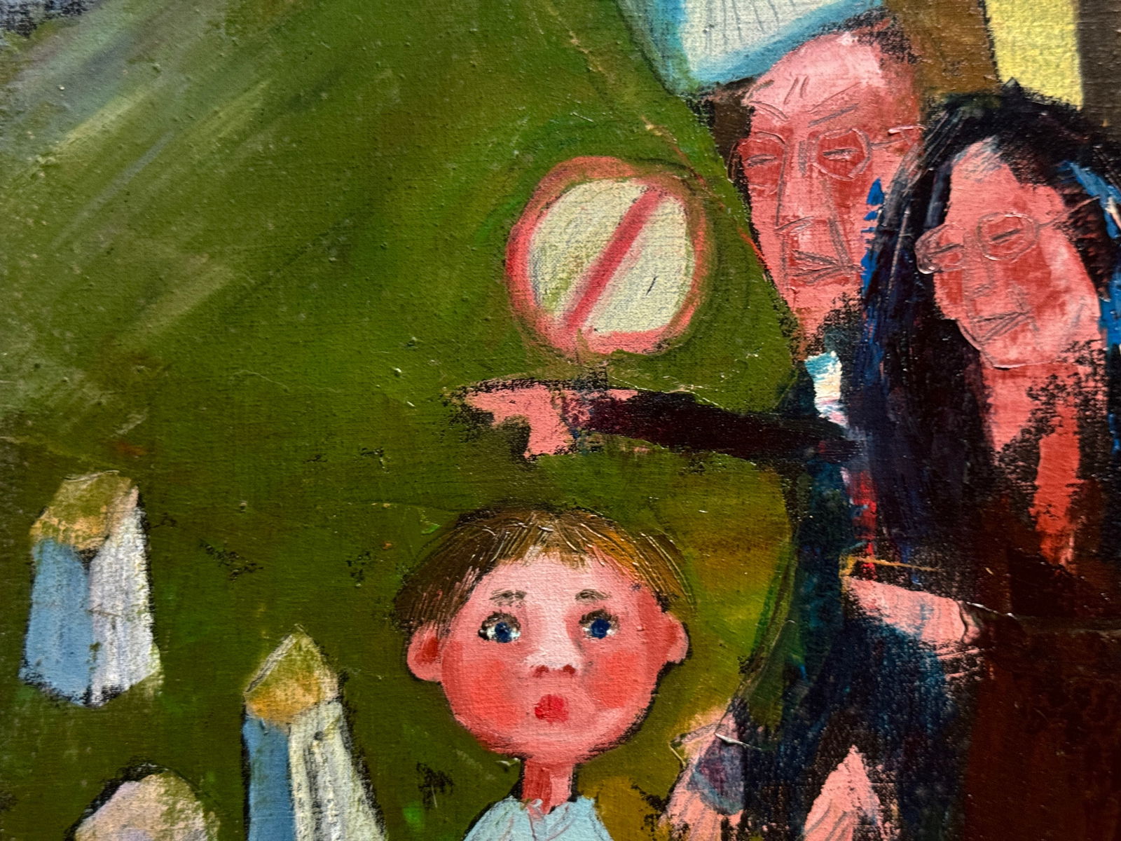 Oil painting with frame Road signs K. Leonid - 2