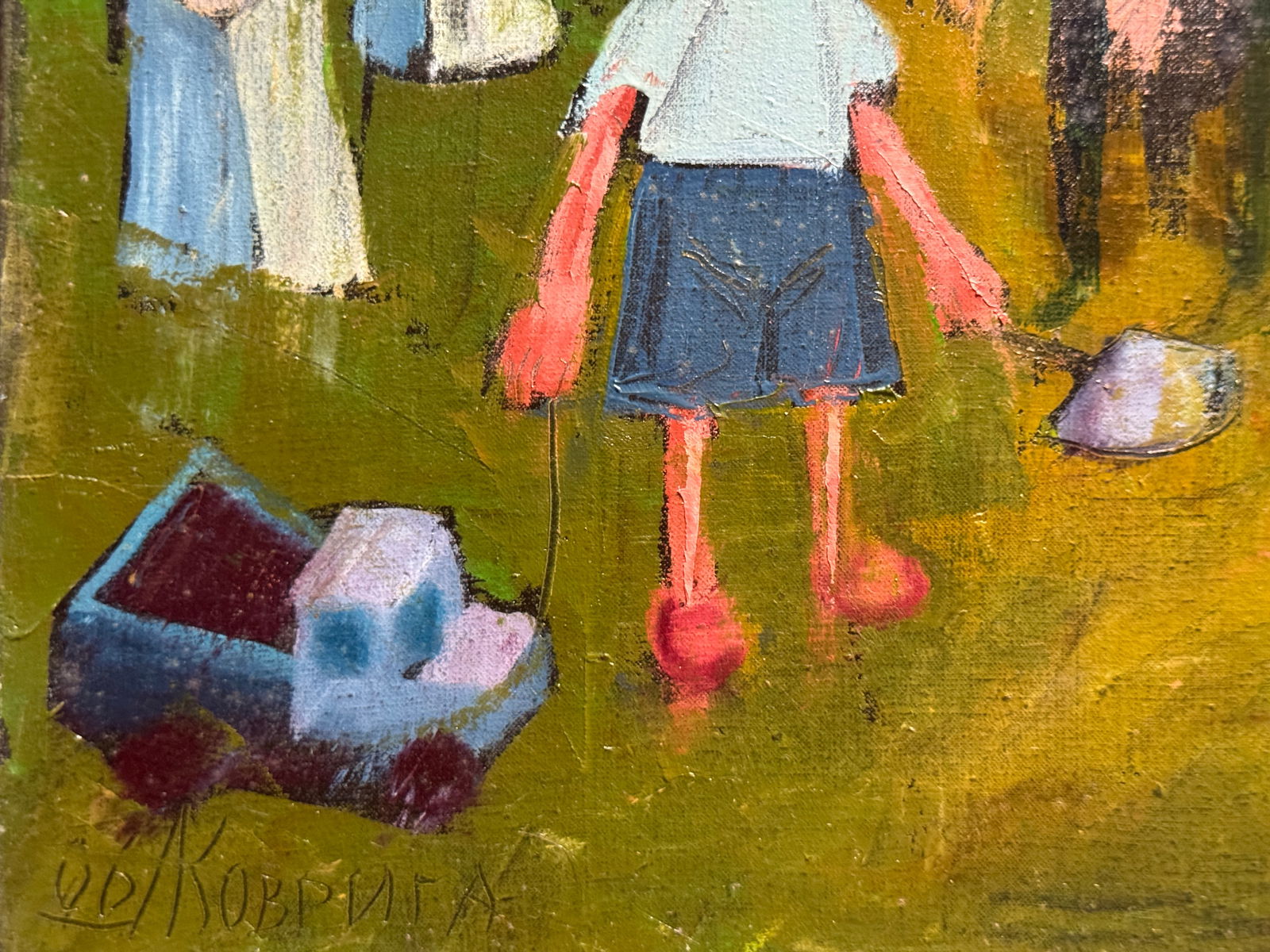 Oil painting with frame Road signs K. Leonid - 4