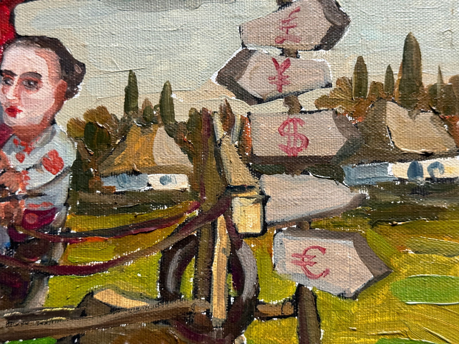 Oil painting with frame To Europe K. Leonid - 4