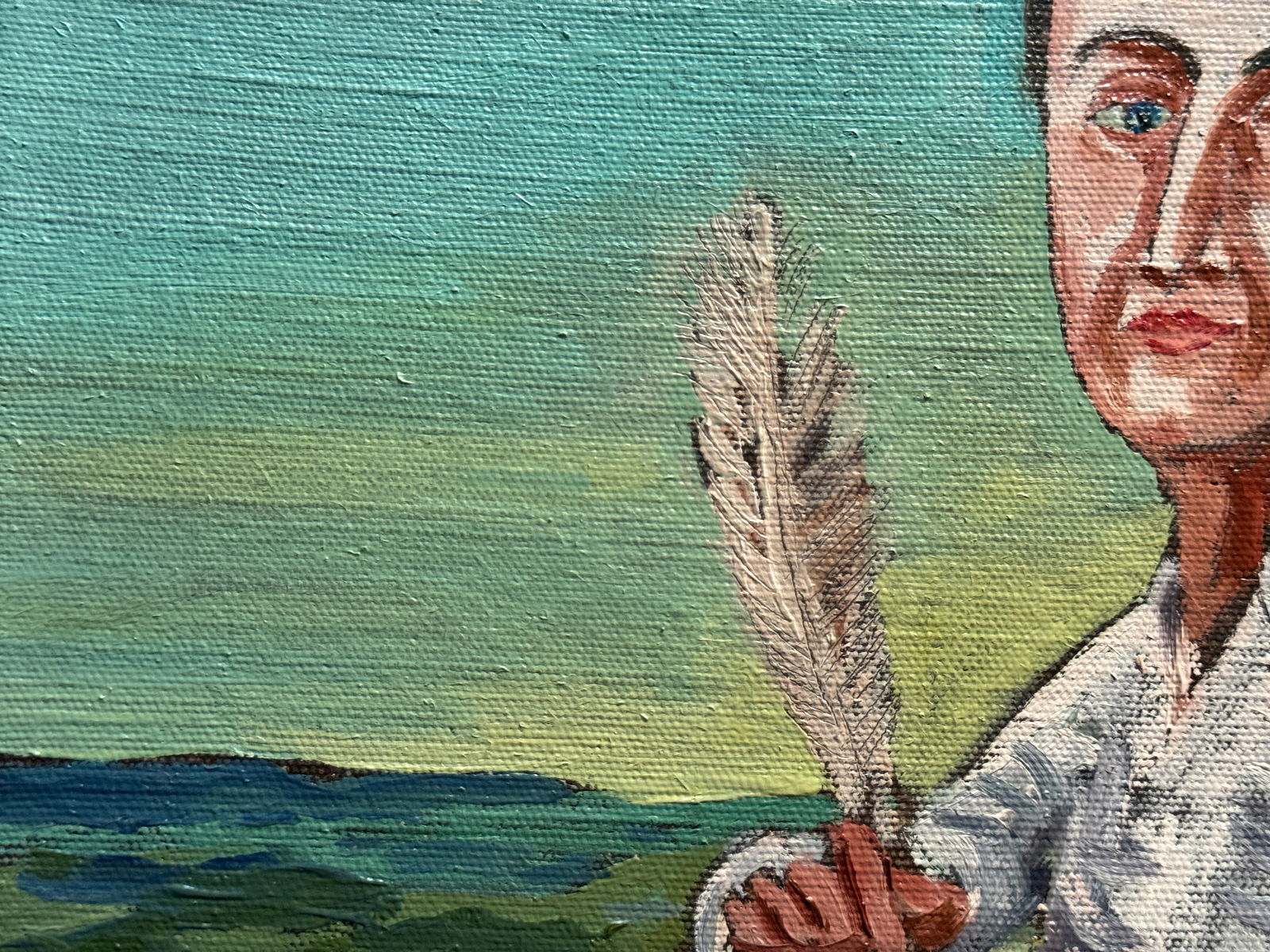 Oil painting with frame Hryhorii Skovoroda K. Leonid - 3