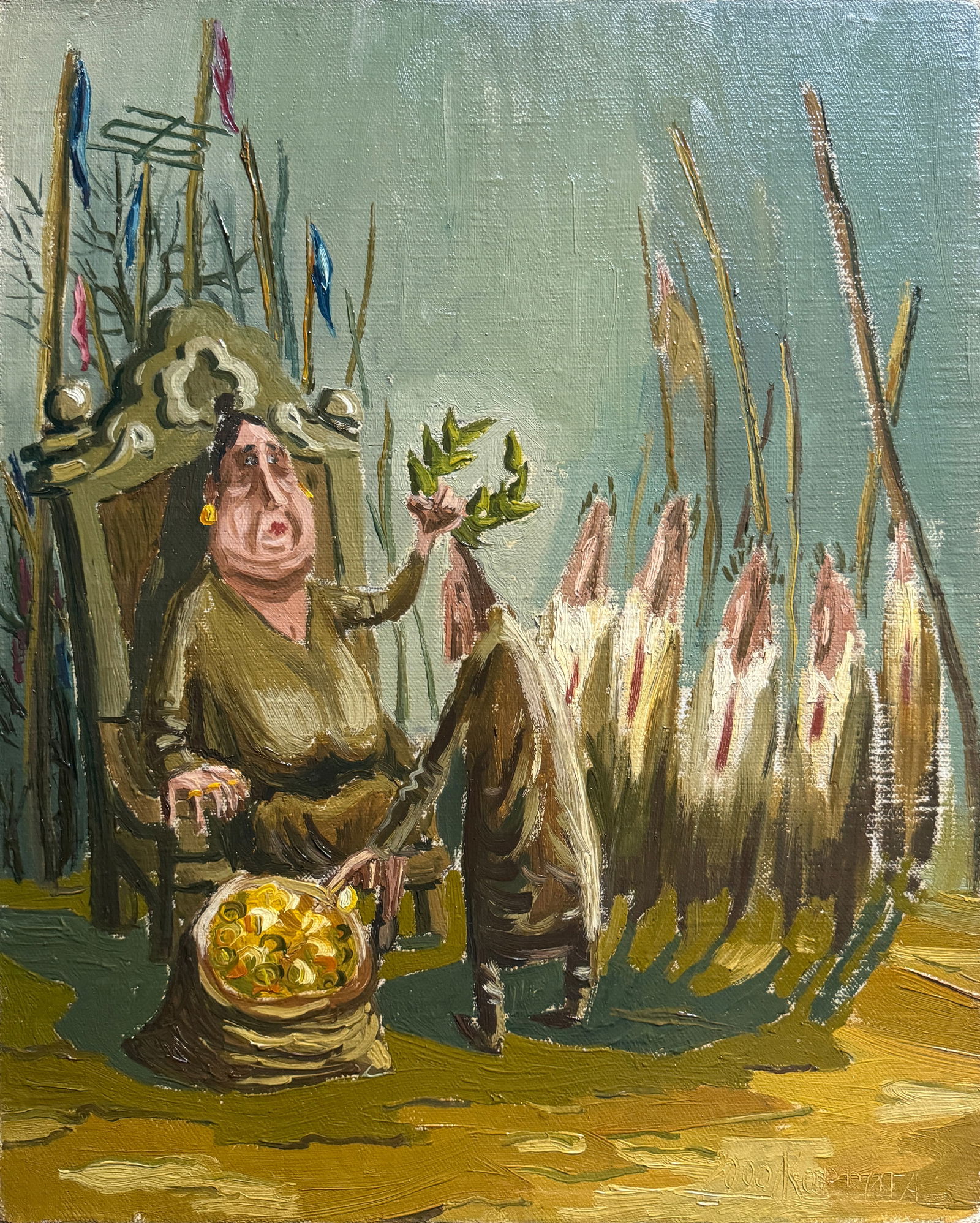 Oil painting with frame Fame K. Leonid: Title: Oil painting with frame Fame K. Leonid Description: 680KK Painter: K. Leonid Size: 50x40 cm/ 19.68x15.74 inches Components: oil, canvas Original painting CONDITION: exellent ERA:2000ARTIST:Born