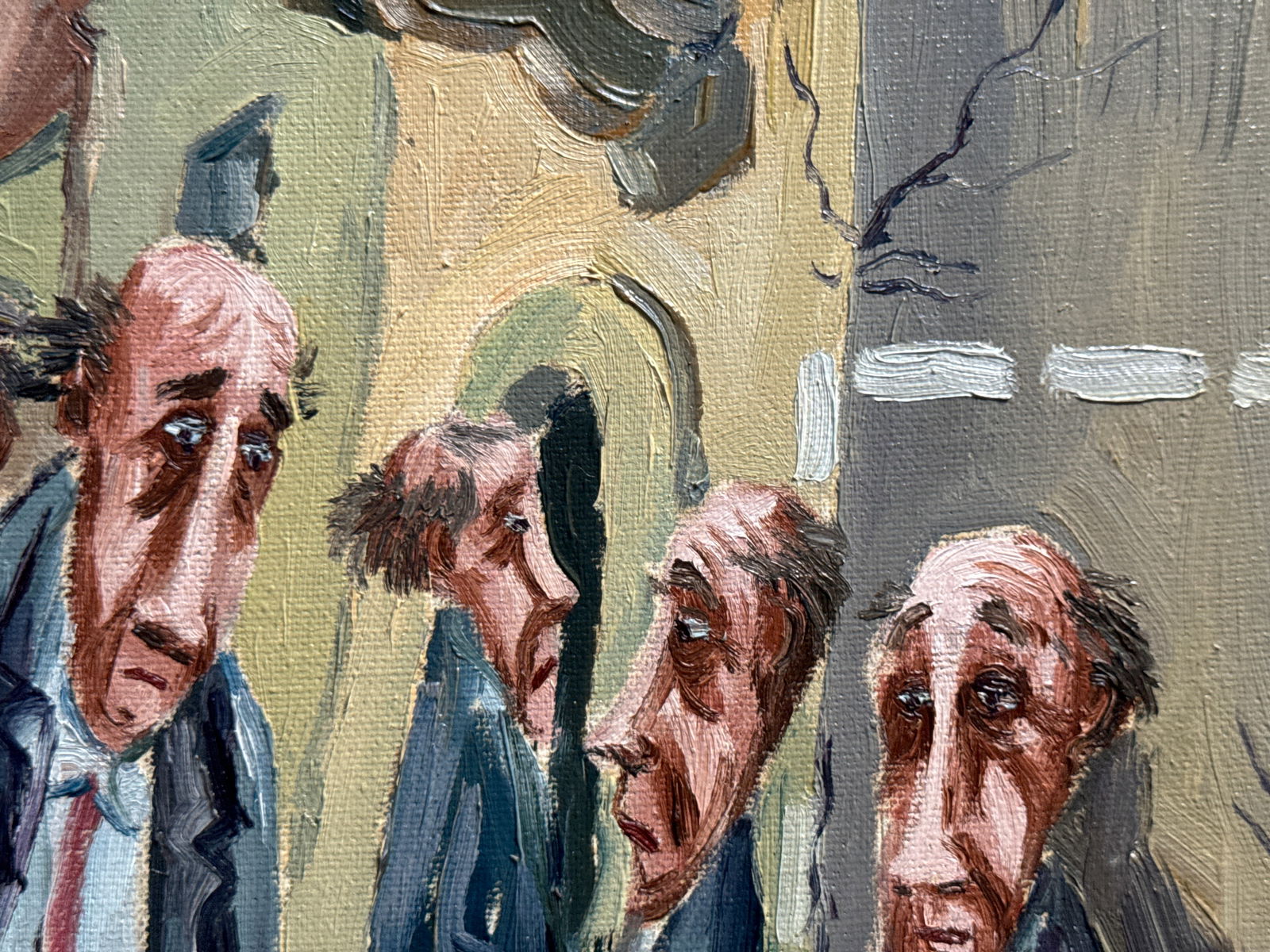 Oil painting with frame city performance K. Leonid - 5