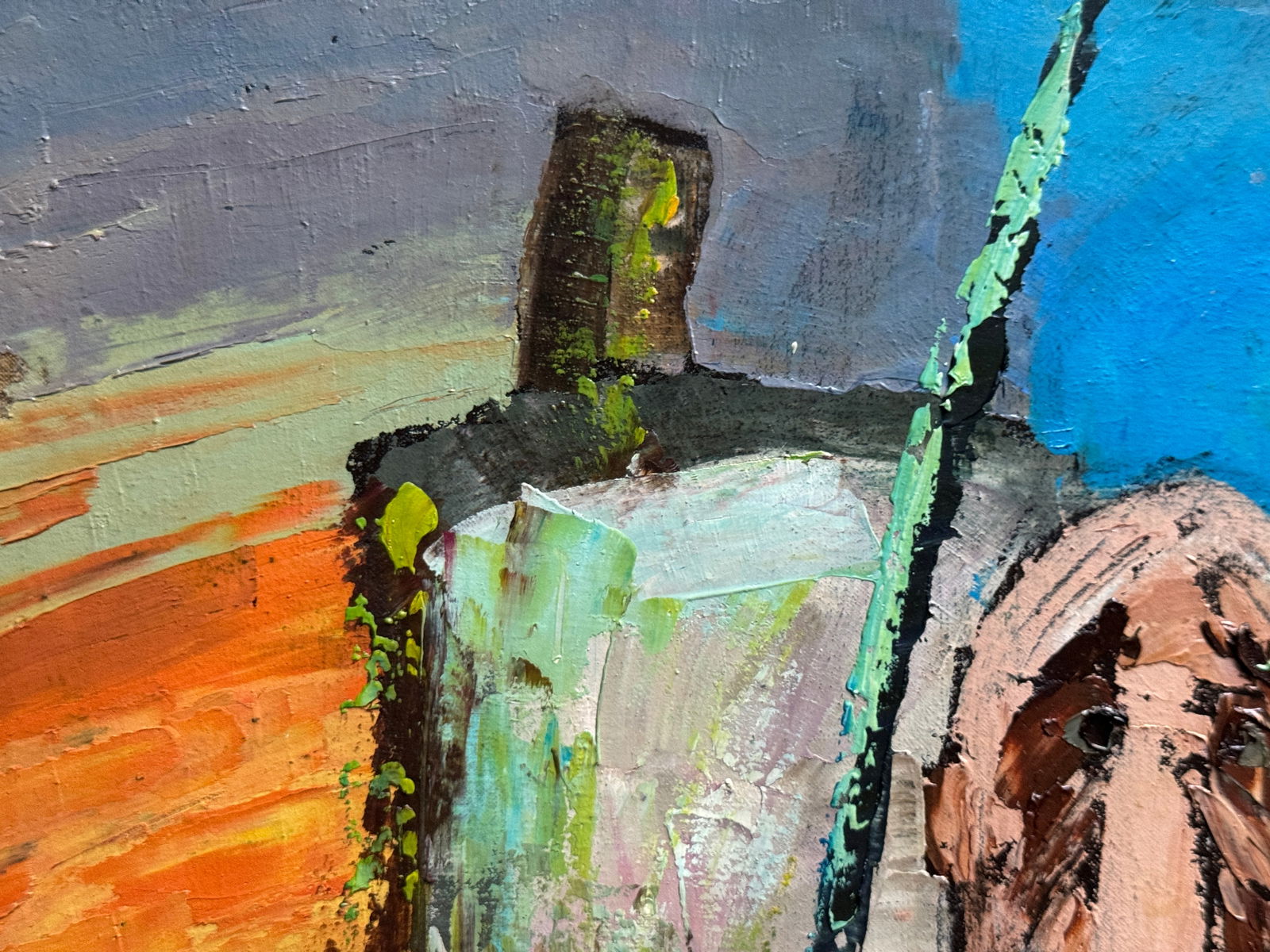 Oil painting with frame point of view K. Leonid - 2