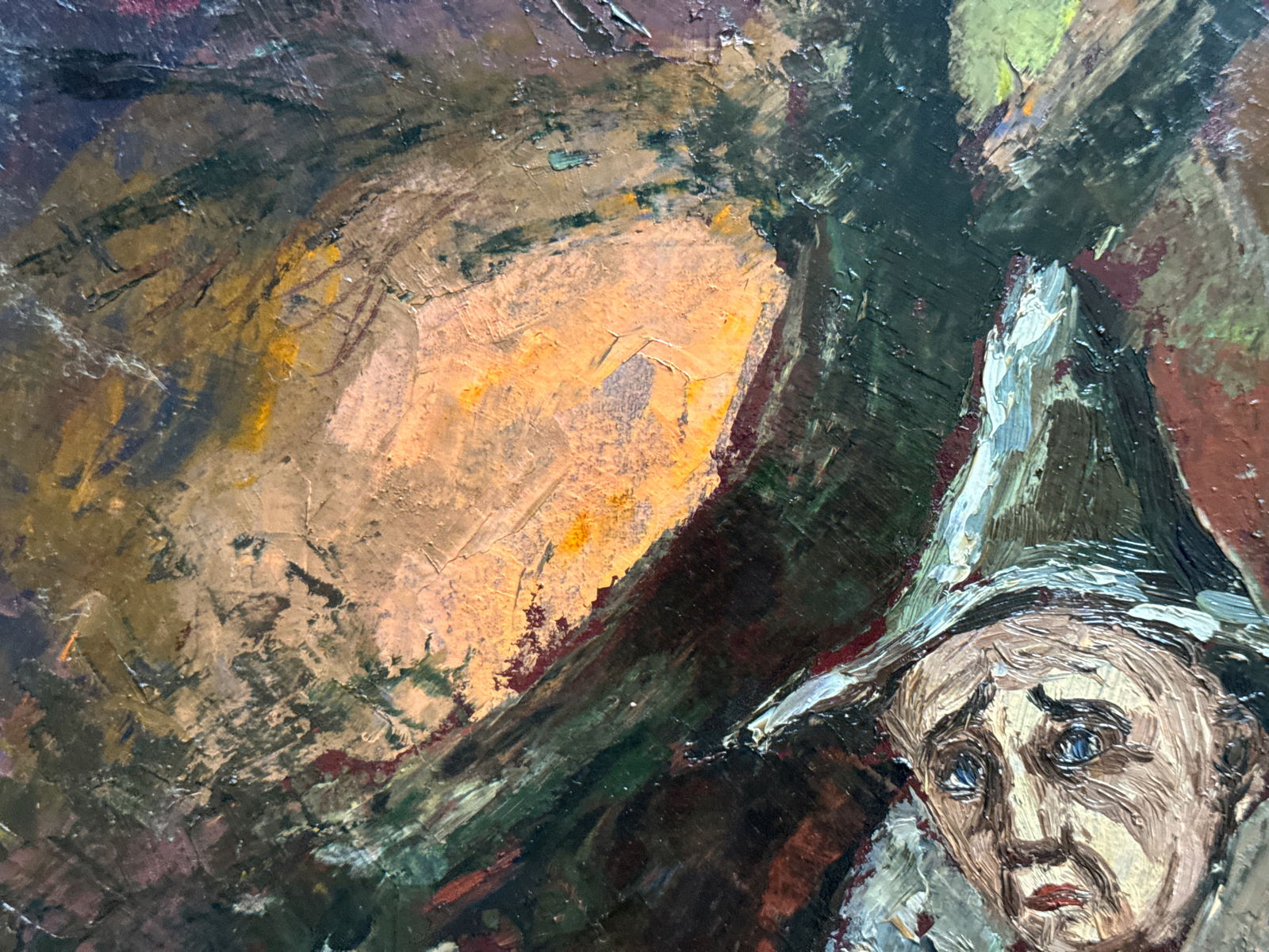 Oil painting with frame Apple K. Leonid - 2