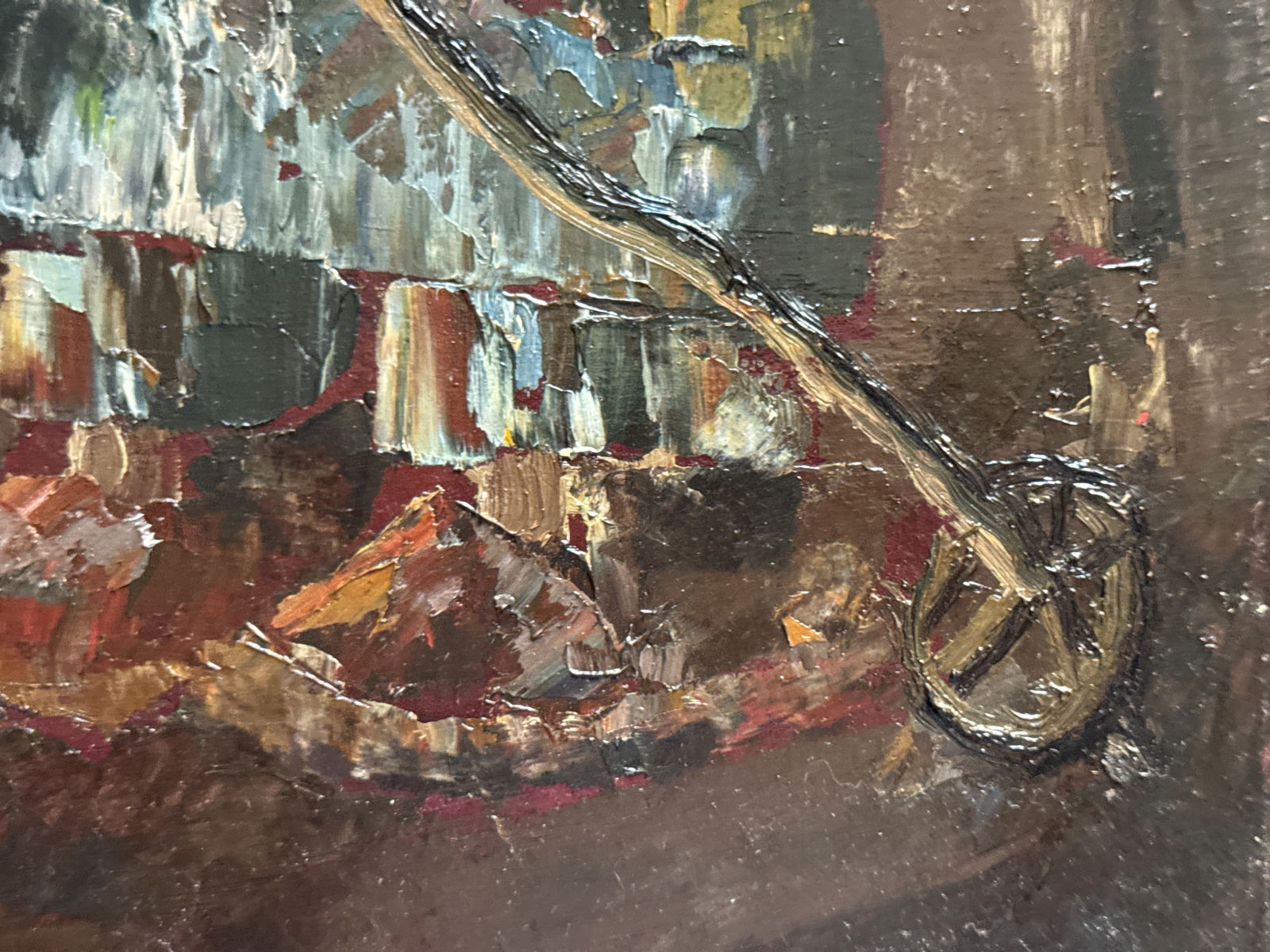 Oil painting with frame Apple K. Leonid - 8