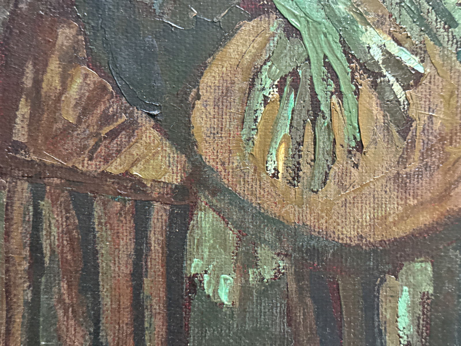 Oil painting with frame Sad and funny clowns K. Leonid - 6