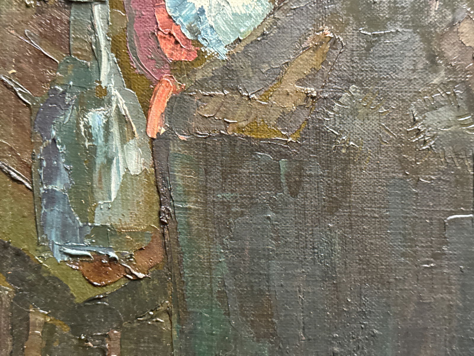 Oil painting with frame godmother K. Leonid - 3