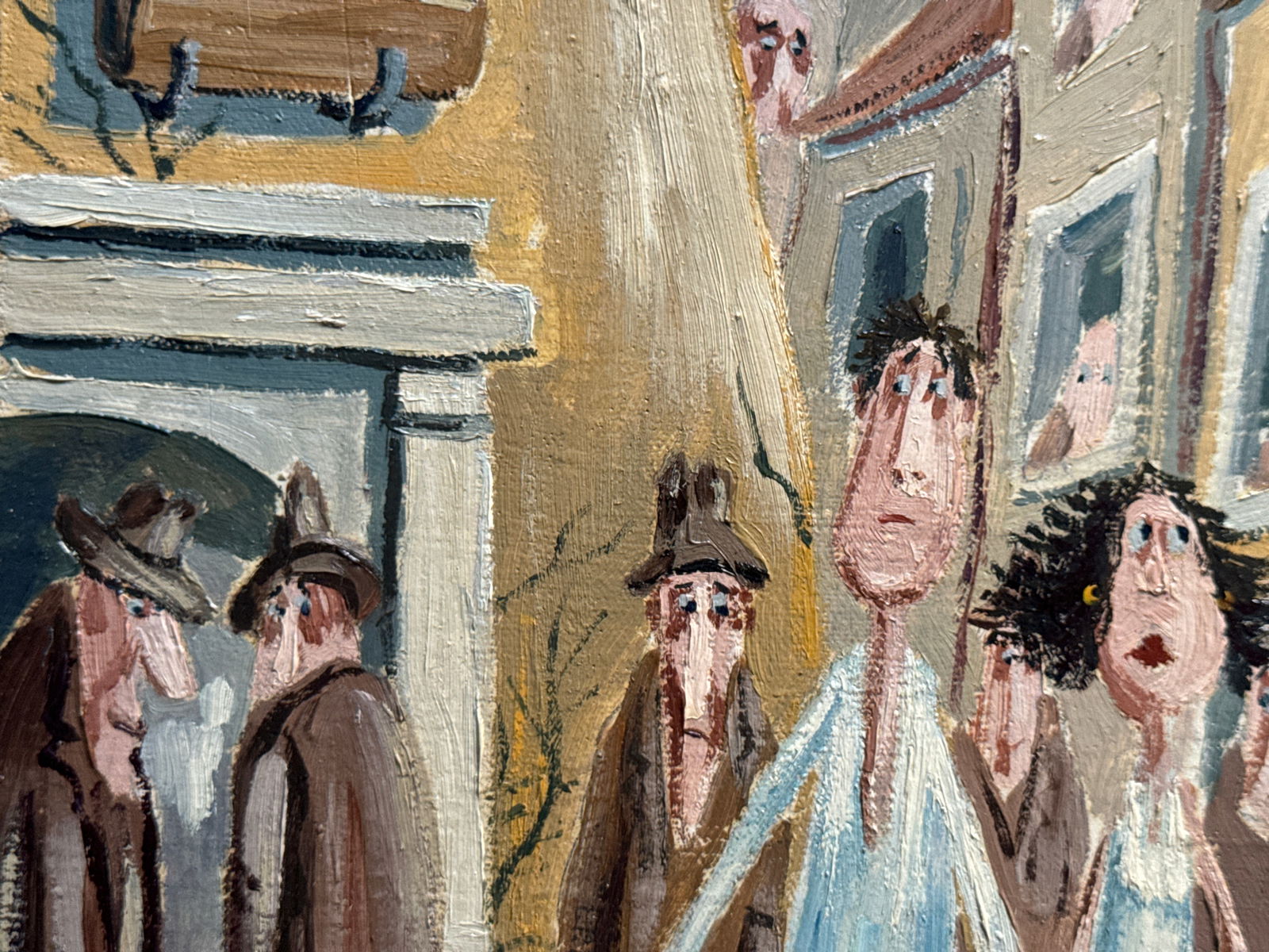 Oil painting with frame city performance K. Leonid - 5