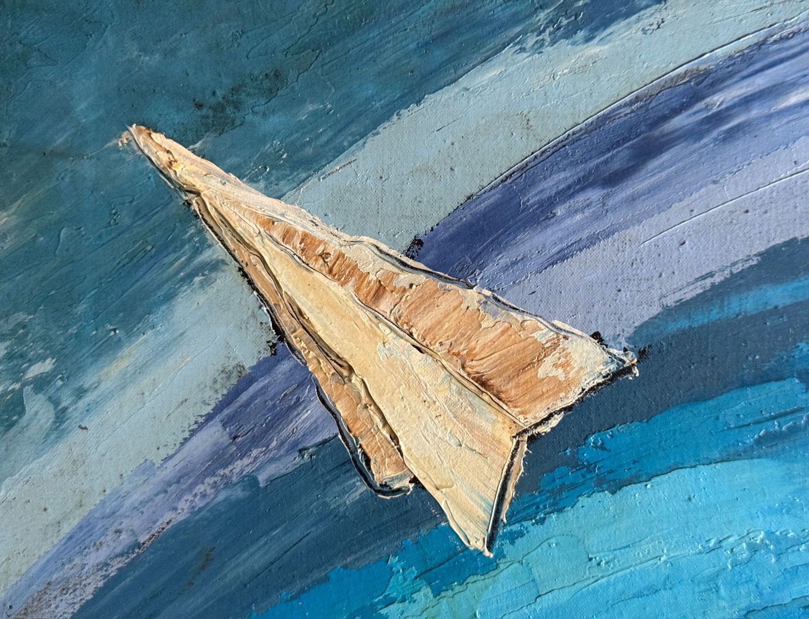 Oil painting with frame An uninhabited island K. Leonid - 2