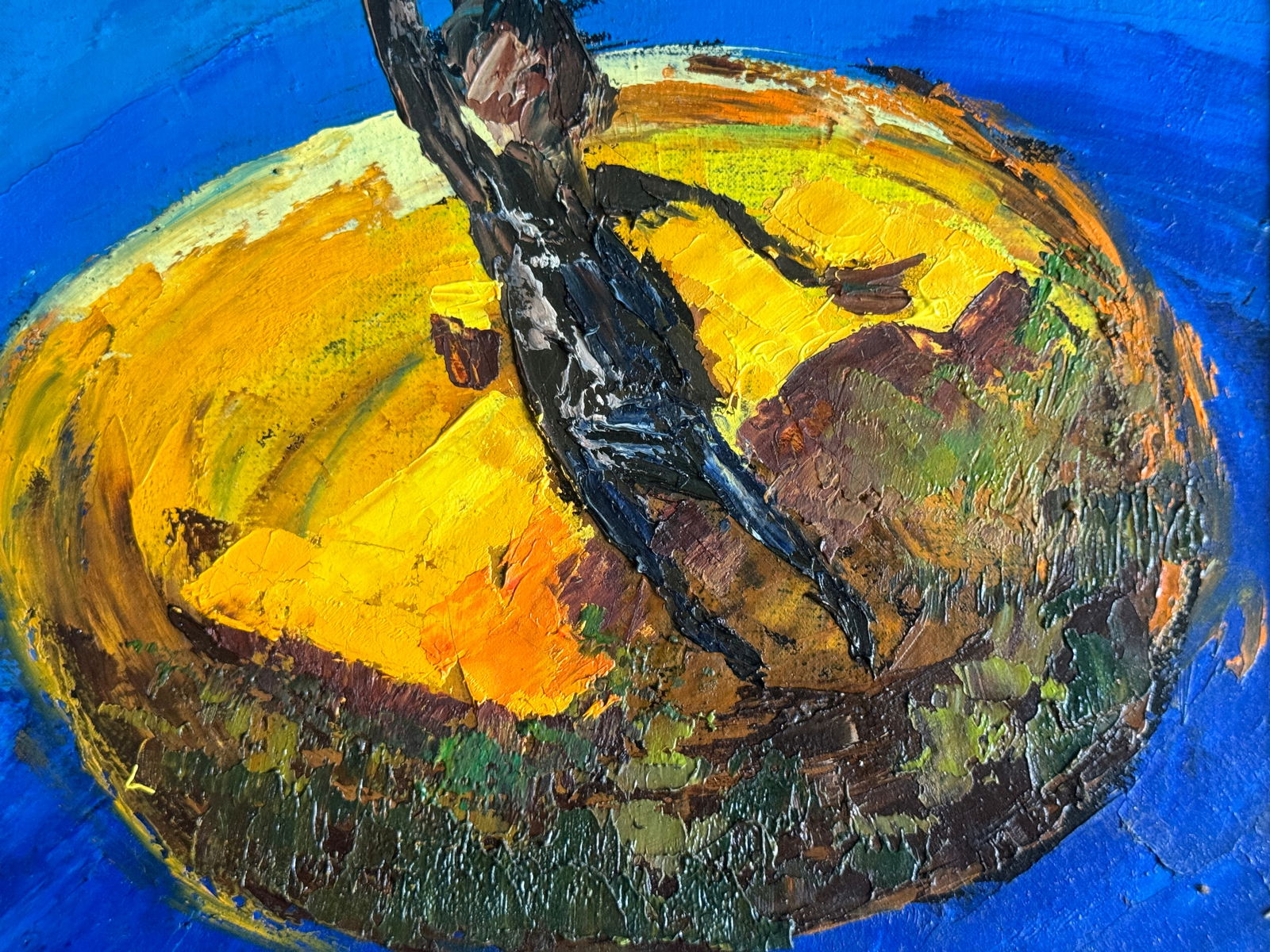 Oil painting with frame An uninhabited island K. Leonid - 6