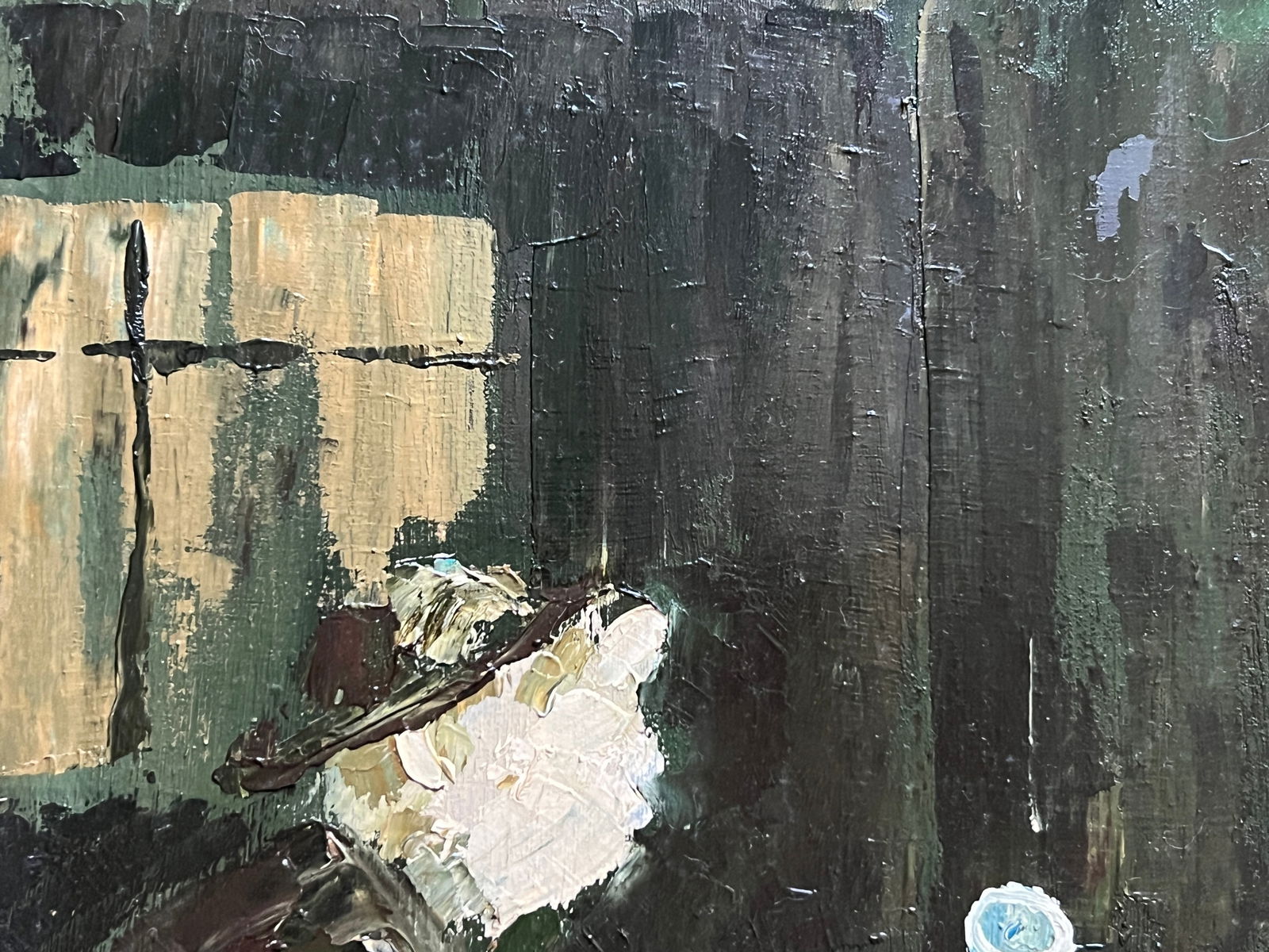 Oil painting with frame Don Quixote and Sancho Panza K. Leonid - 5