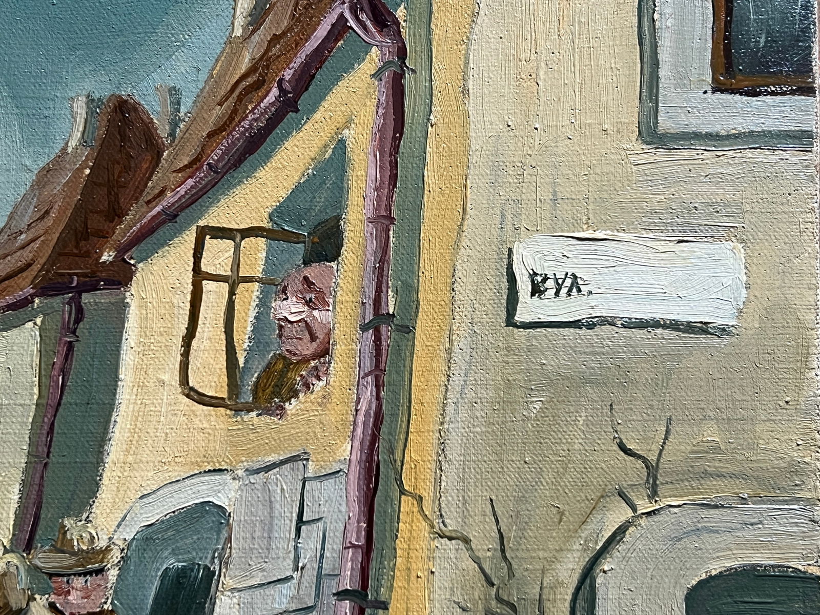 Oil painting with frame Market K. Leonid - 3