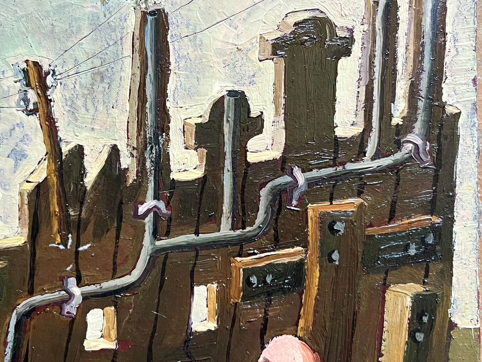 Oil painting with frame We are Europe K. Leonid - 11