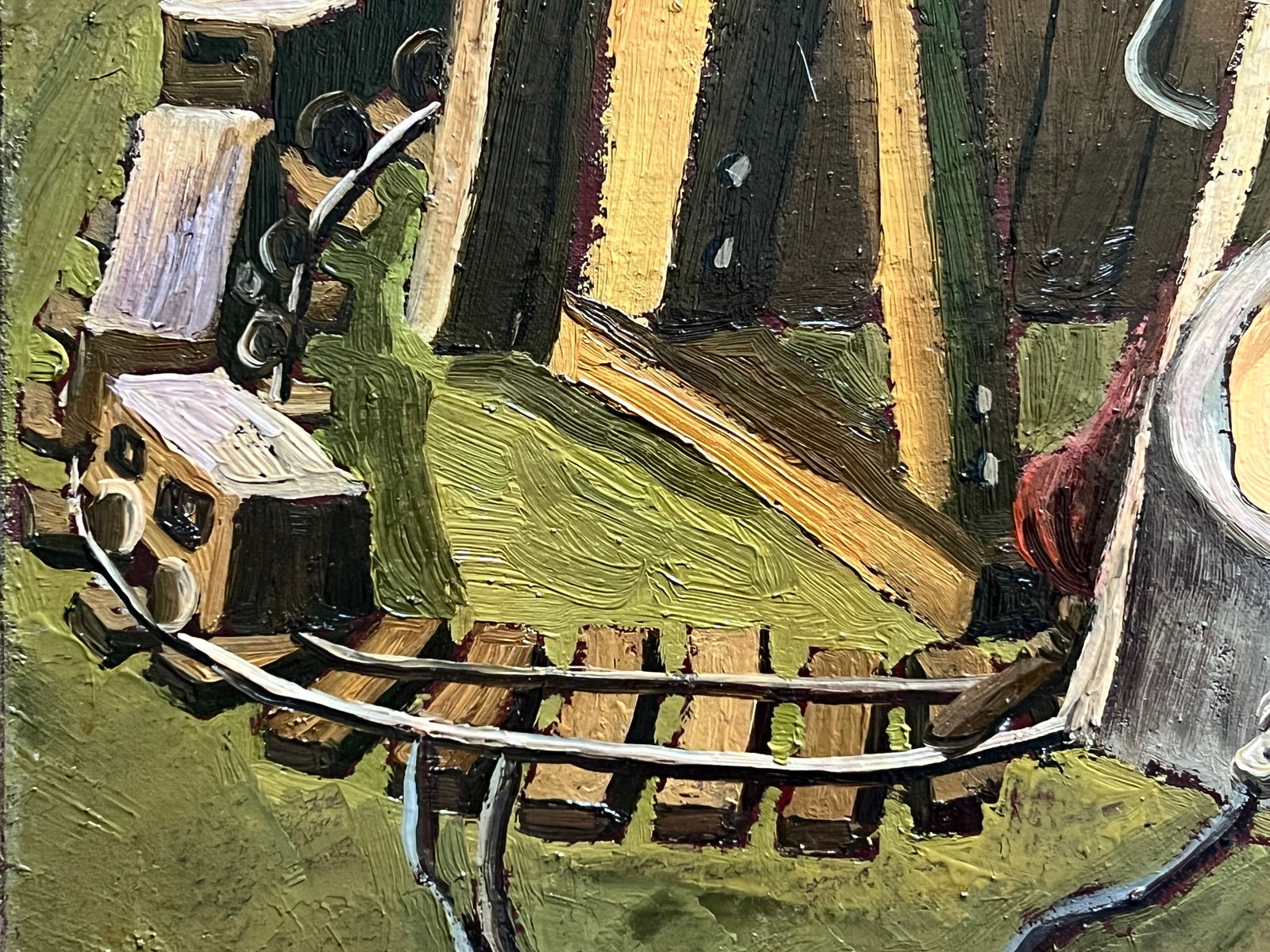 Oil painting with frame We are Europe K. Leonid - 6