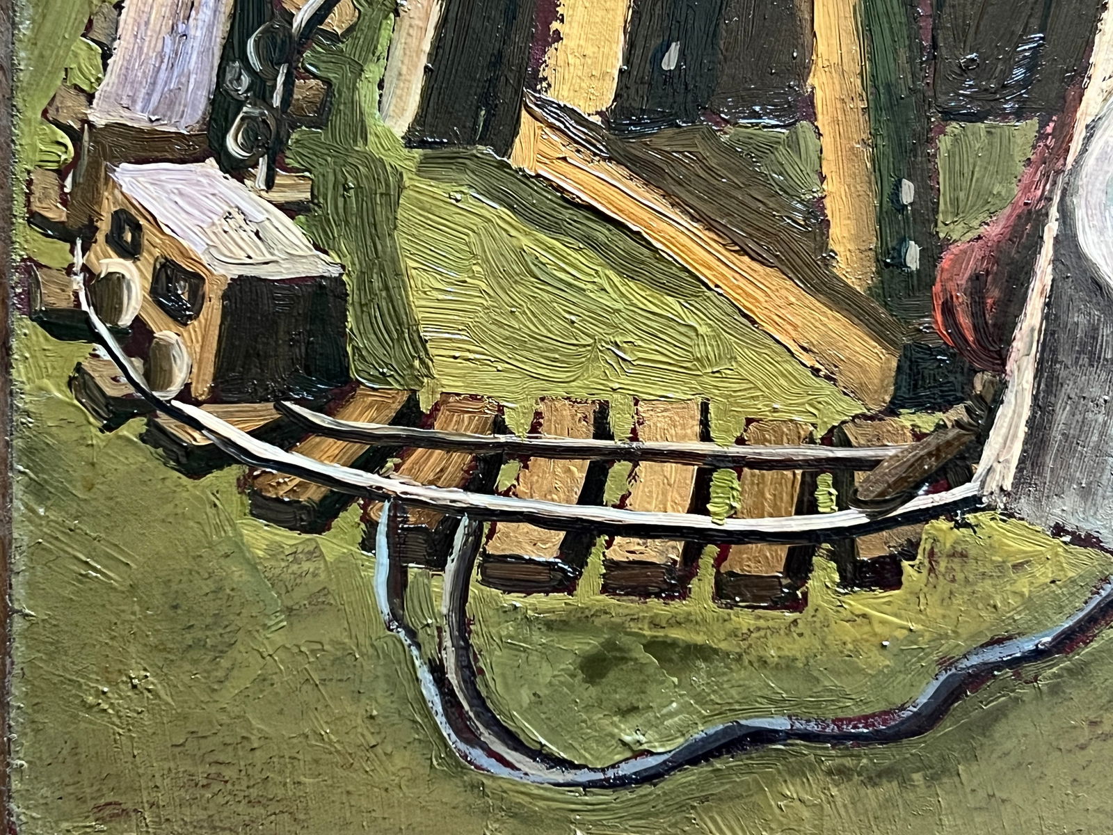 Oil painting with frame We are Europe K. Leonid - 7