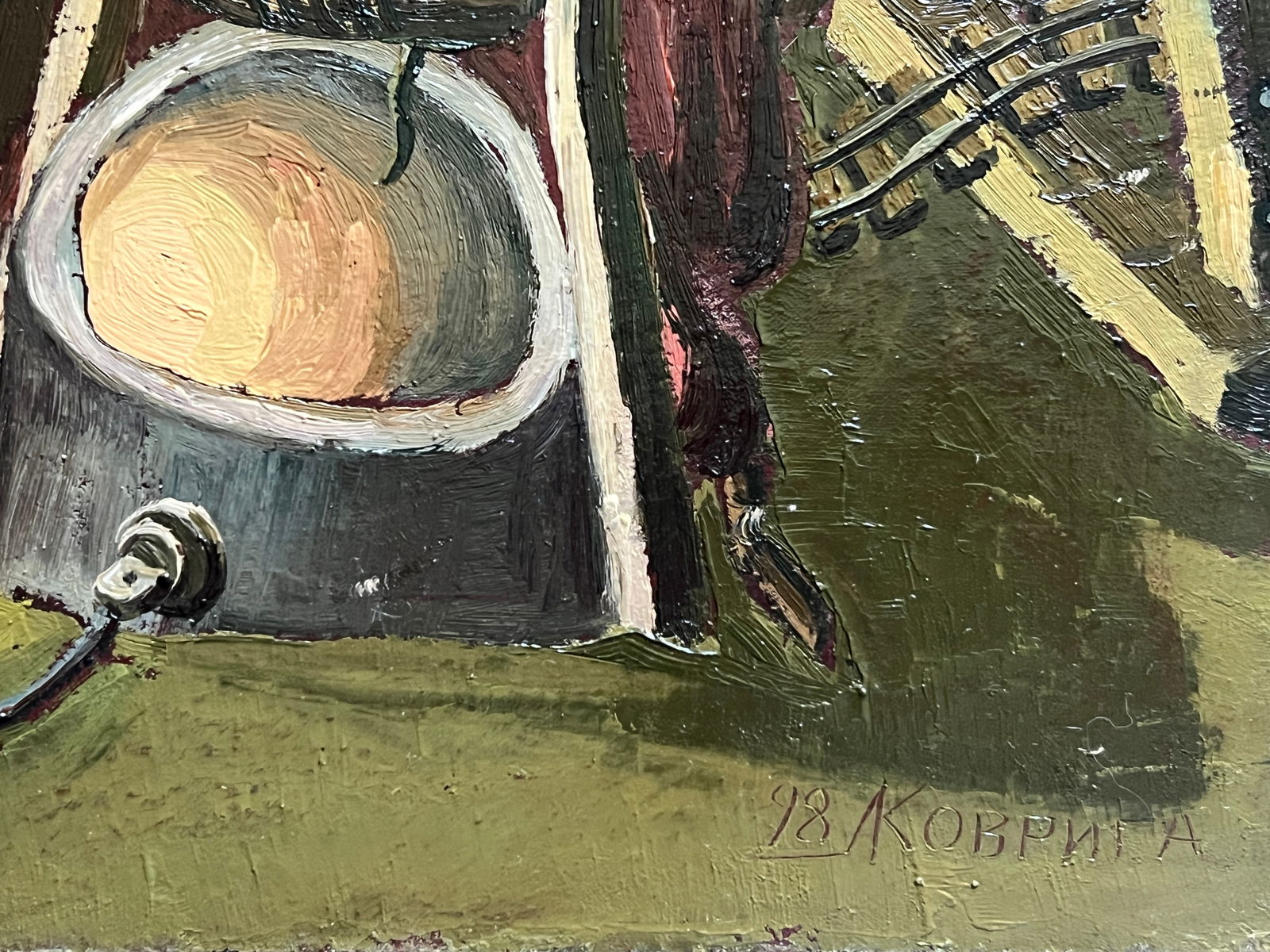 Oil painting with frame We are Europe K. Leonid - 8