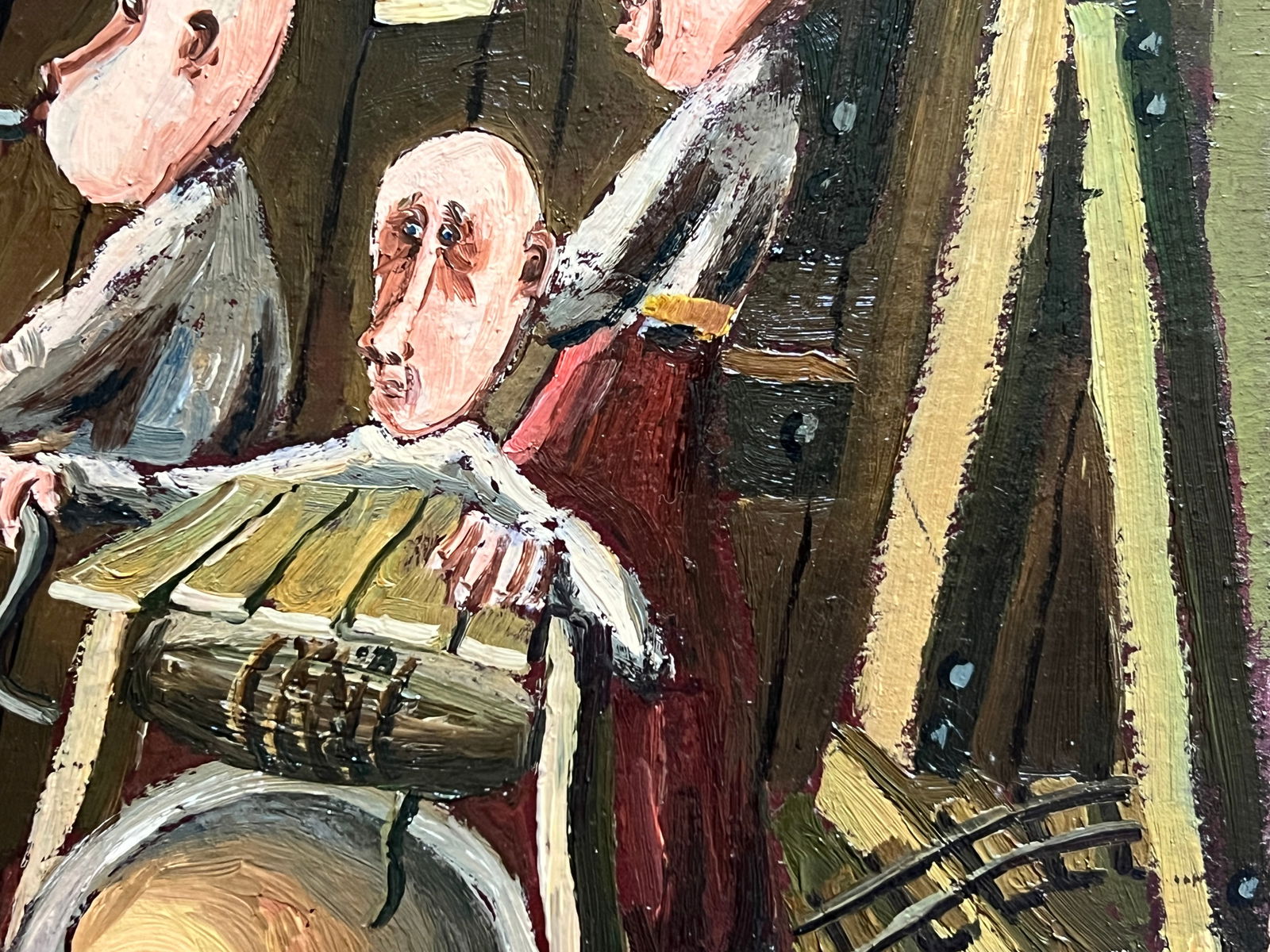 Oil painting with frame We are Europe K. Leonid - 9