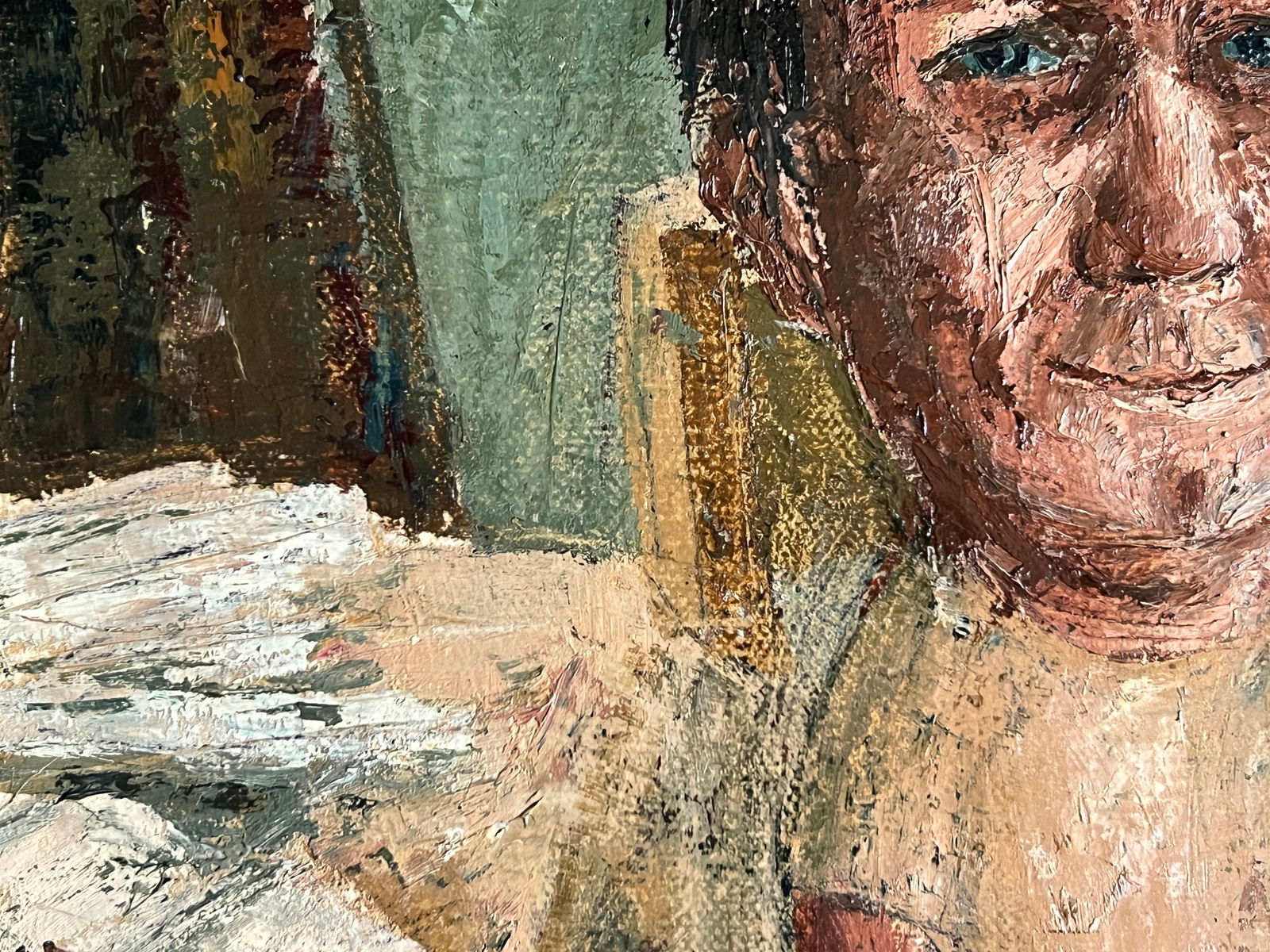 Oil painting with frame Self-portrait K. Leonid - 5