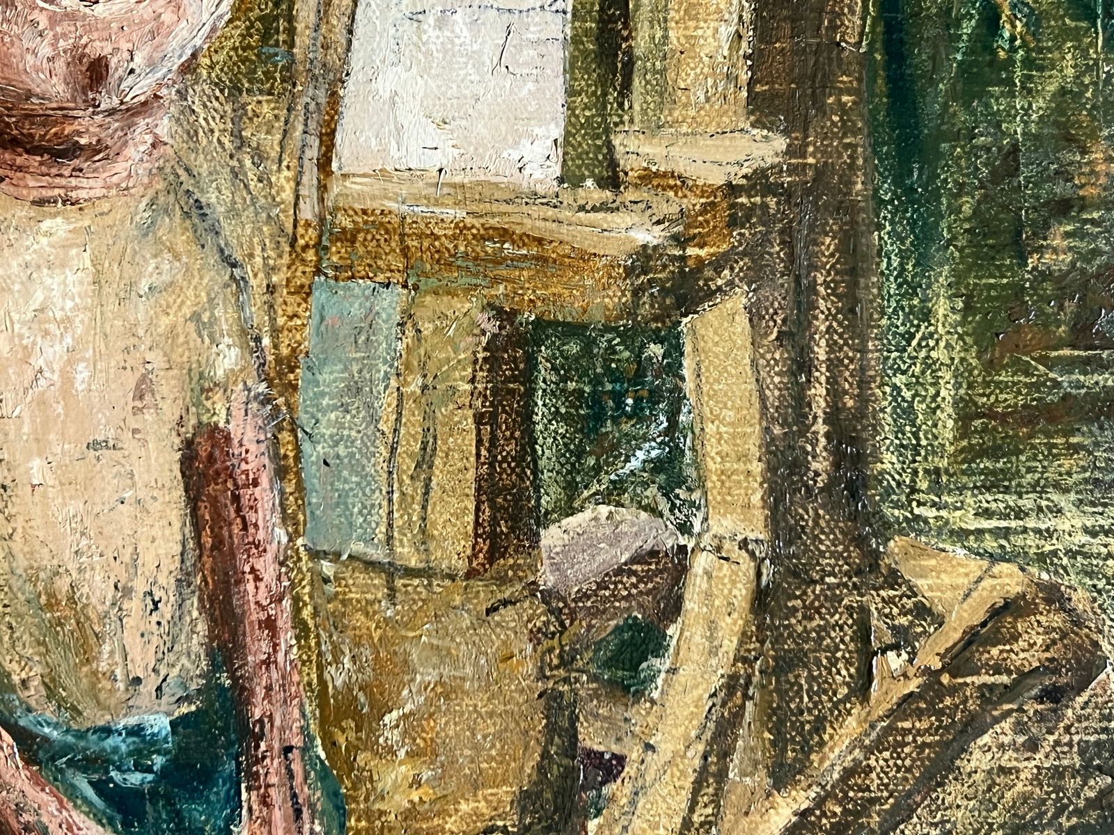 Oil painting with frame Self-portrait K. Leonid - 7