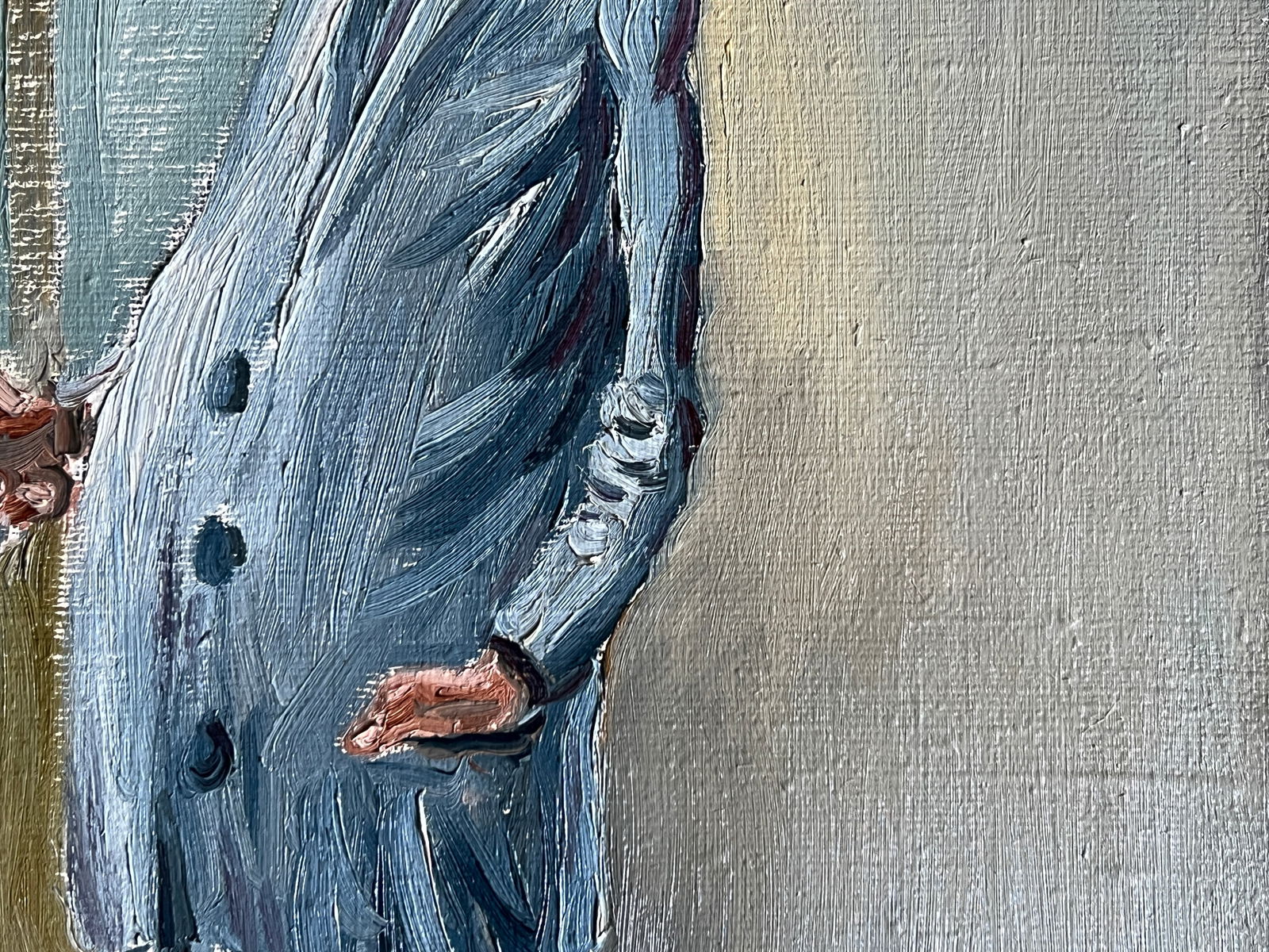 Oil painting with frame Hairdresser K. Leonid - 7