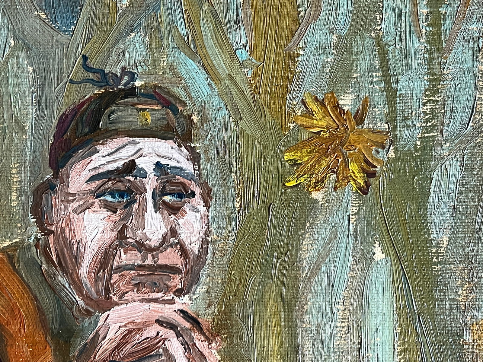 Oil painting with frame Janitor, Autumn K. Leonid - 3