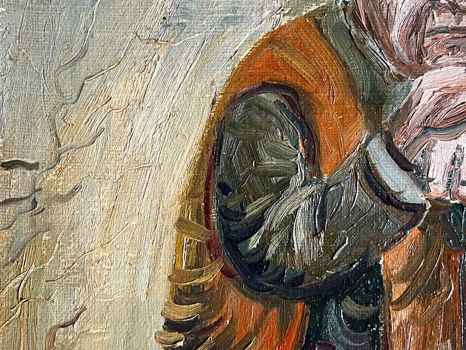 Oil painting with frame Janitor, Autumn K. Leonid - 5