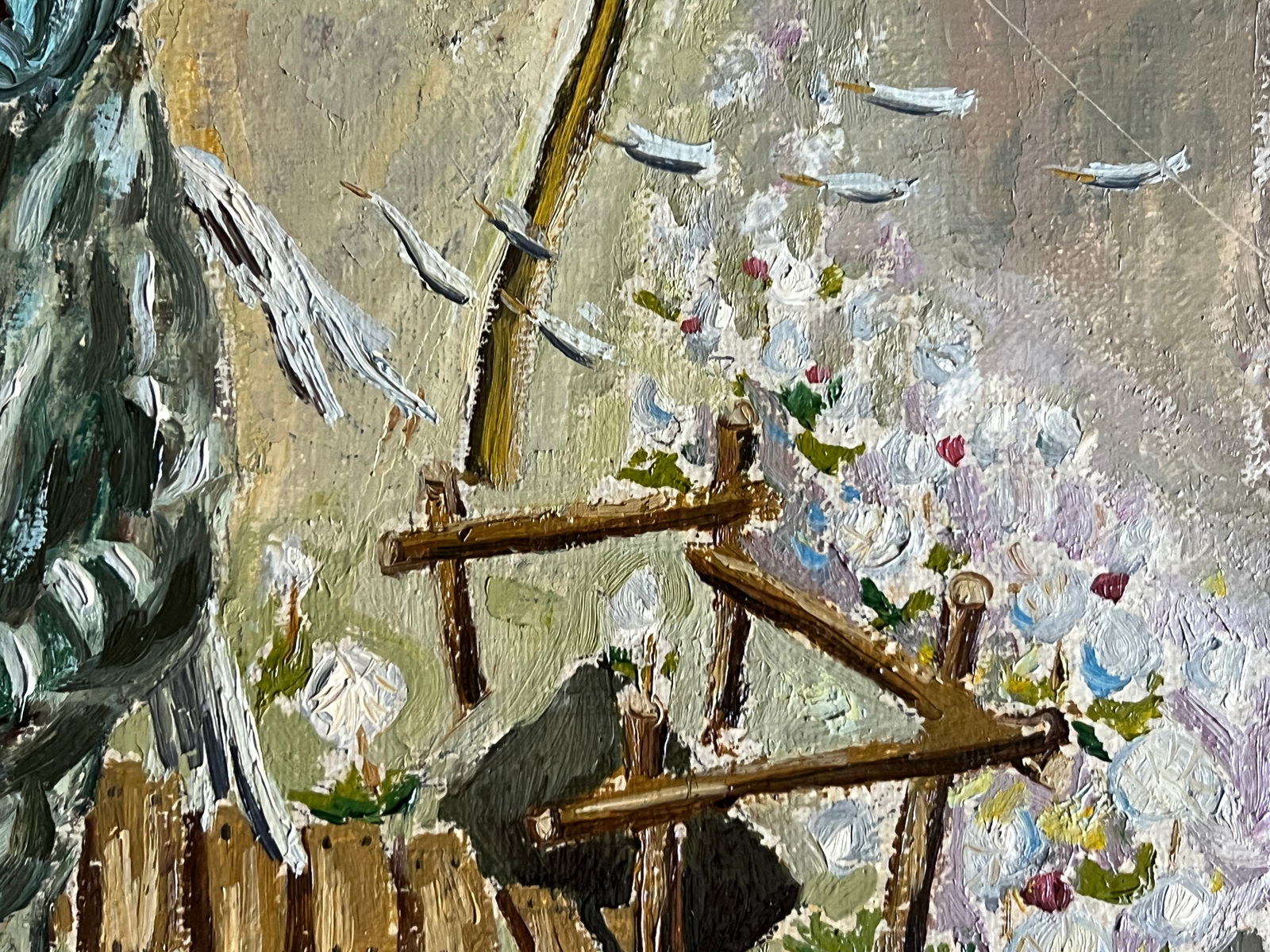 Oil painting with frame wind K. Leonid - 4