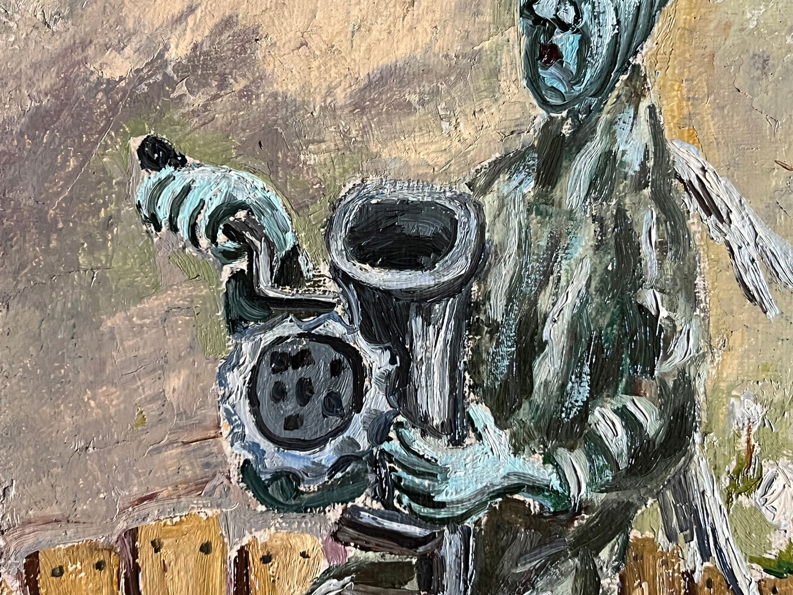 Oil painting with frame wind K. Leonid - 5