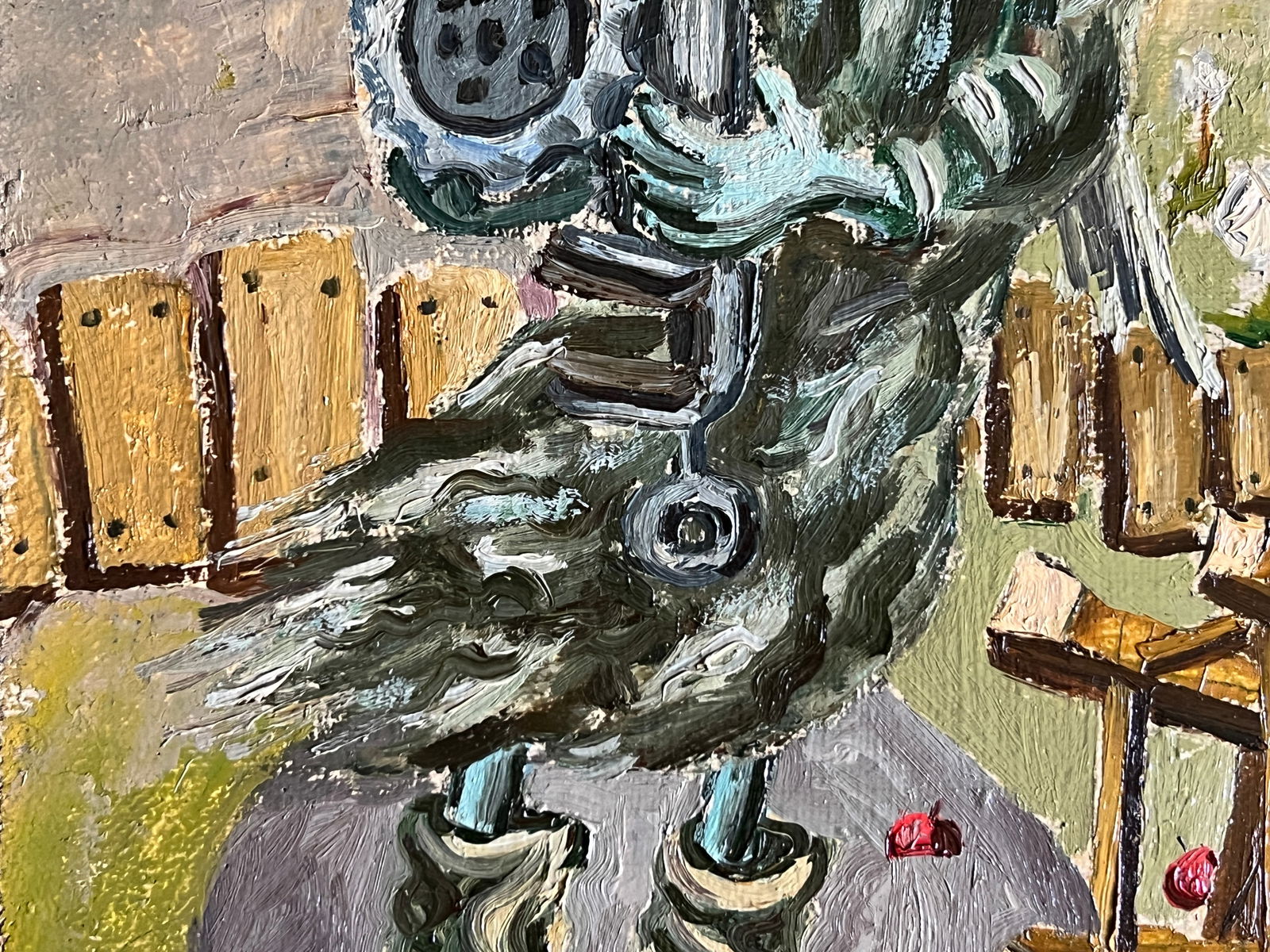 Oil painting with frame wind K. Leonid - 6