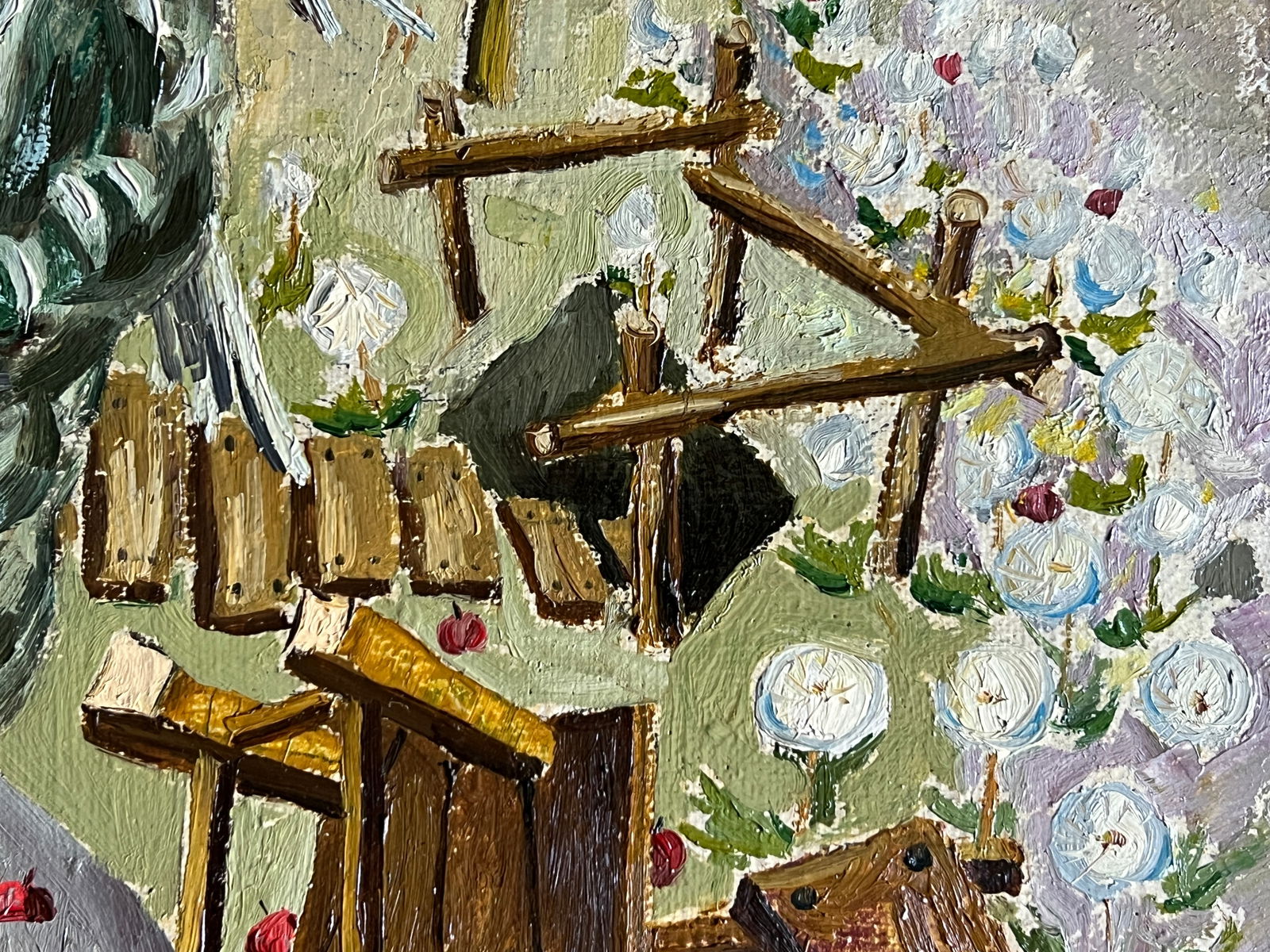 Oil painting with frame wind K. Leonid - 7