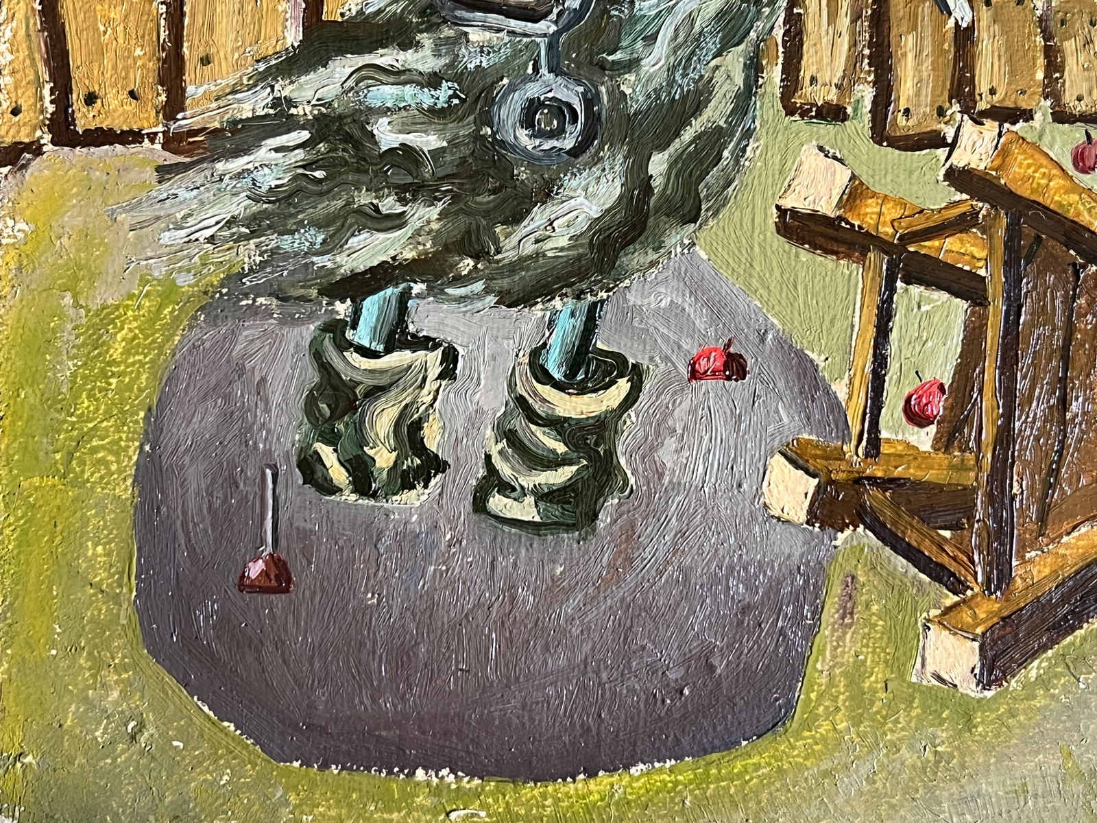 Oil painting with frame wind K. Leonid - 9