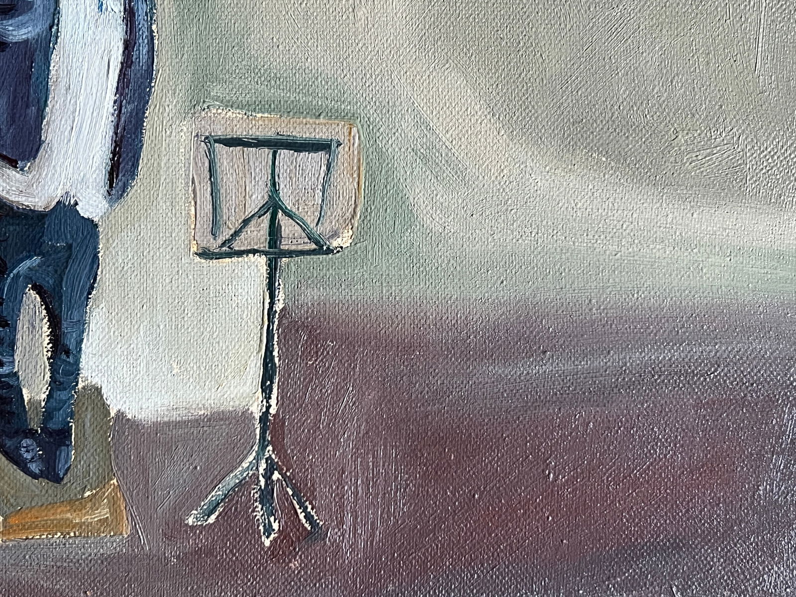 Oil painting with frame conductor K. Leonid - 9