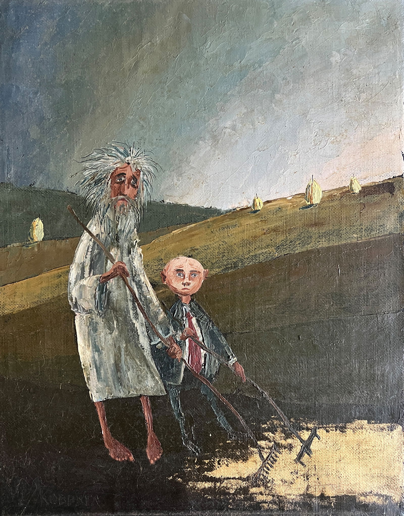 Oil painting with frame Zodiac signs Gemini K. Leonid: Title: Oil painting with frame Zodiac signs Gemini K. Leonid Description: 739KK Painter: K. Leonid Size: 50x40 cm/ 19.68x15.74 inches Components: oil, canvas Original painting CONDITION: exellent ERA: