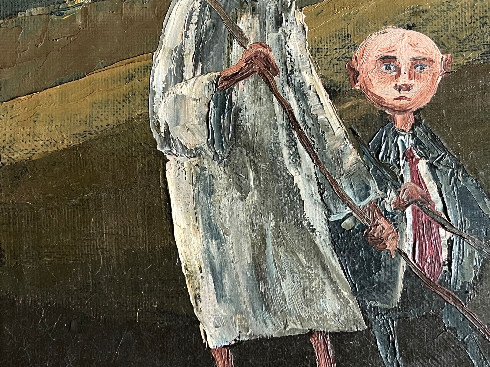 Oil painting with frame Zodiac signs Gemini K. Leonid - 6