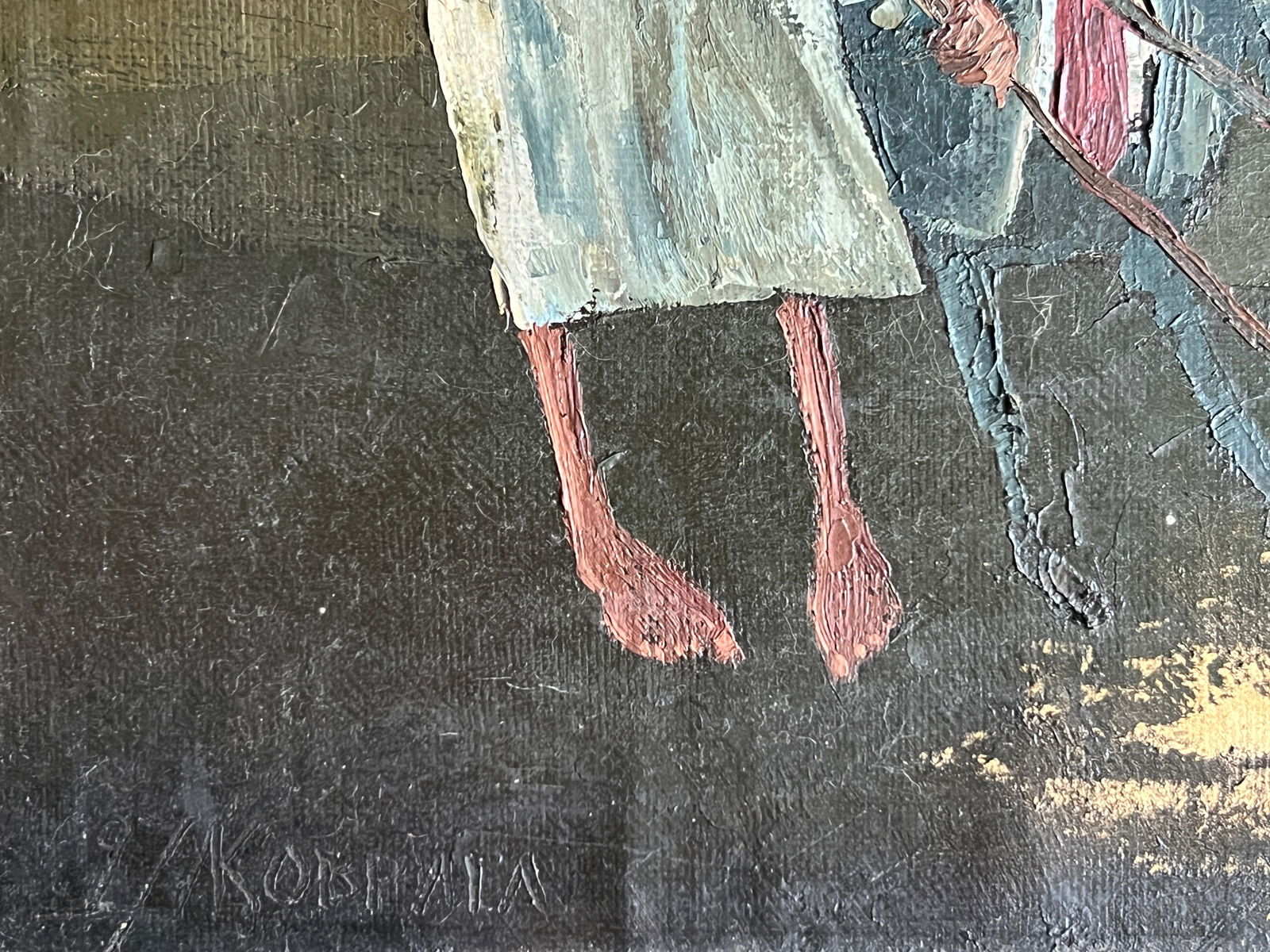 Oil painting with frame Zodiac signs Gemini K. Leonid - 9