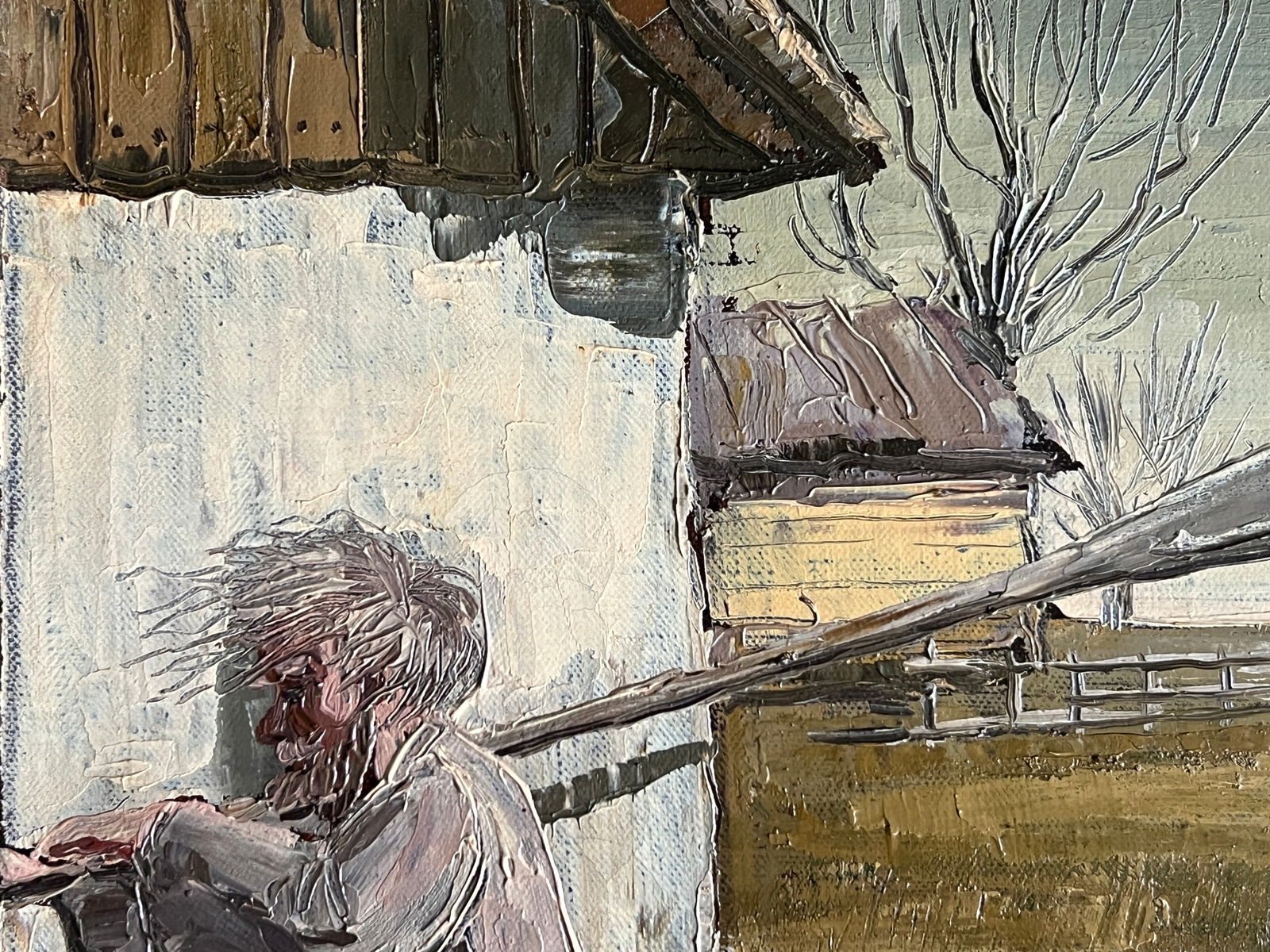 Oil painting with frame Charon K. Leonid - 2