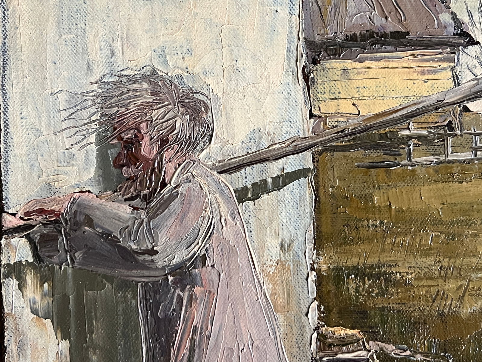 Oil painting with frame Charon K. Leonid - 6