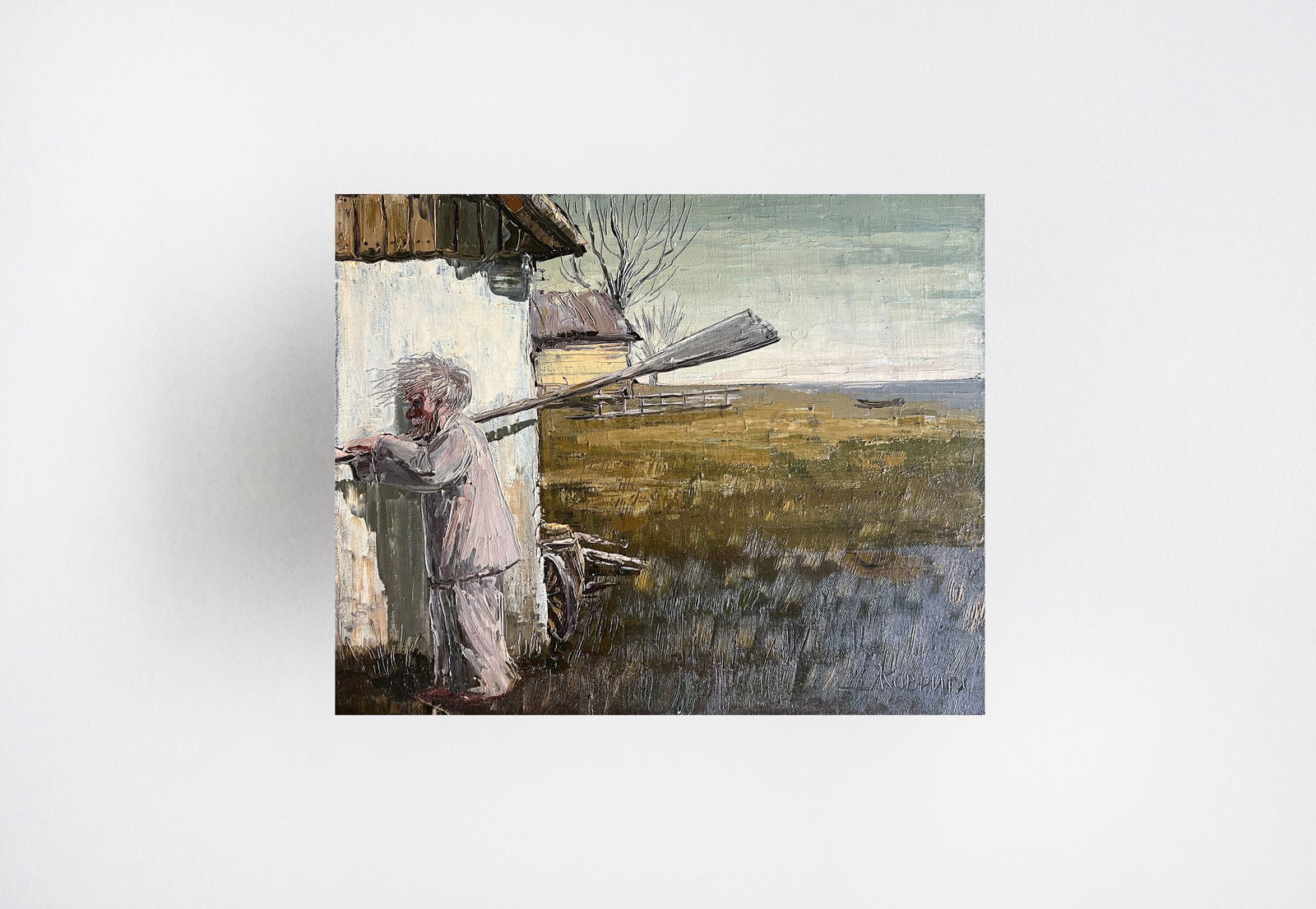 Oil painting with frame Charon K. Leonid - 8