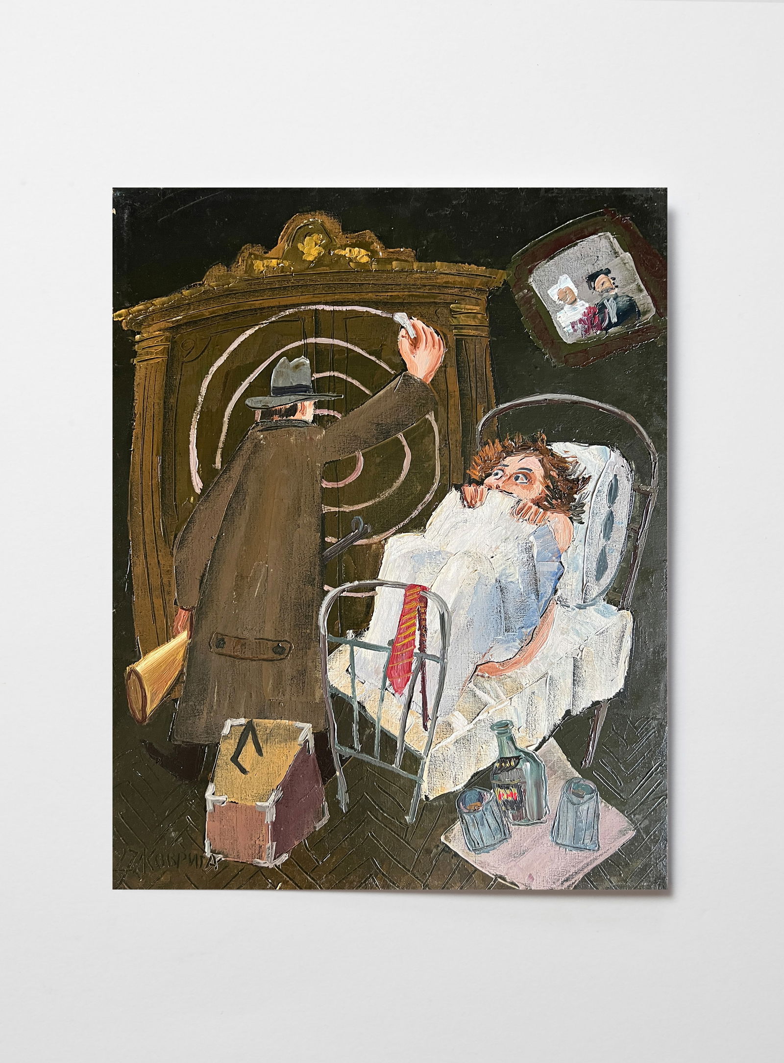 Oil painting with frame Erato K. Leonid - 2