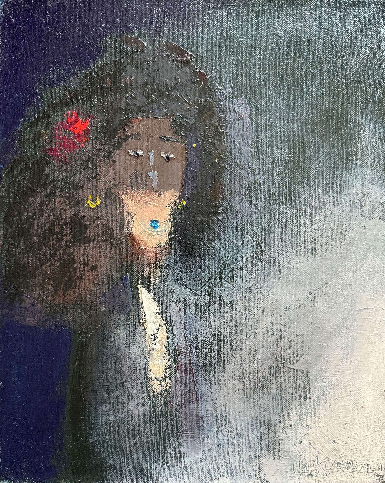 Oil painting with frame Female portrait K. Leonid (1 of 11)