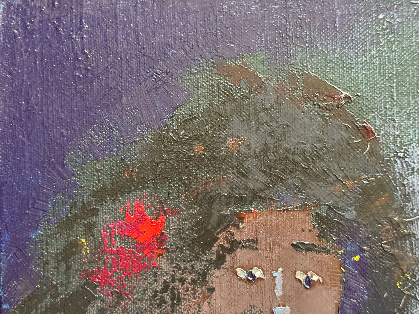 Oil painting with frame Female portrait K. Leonid - 3