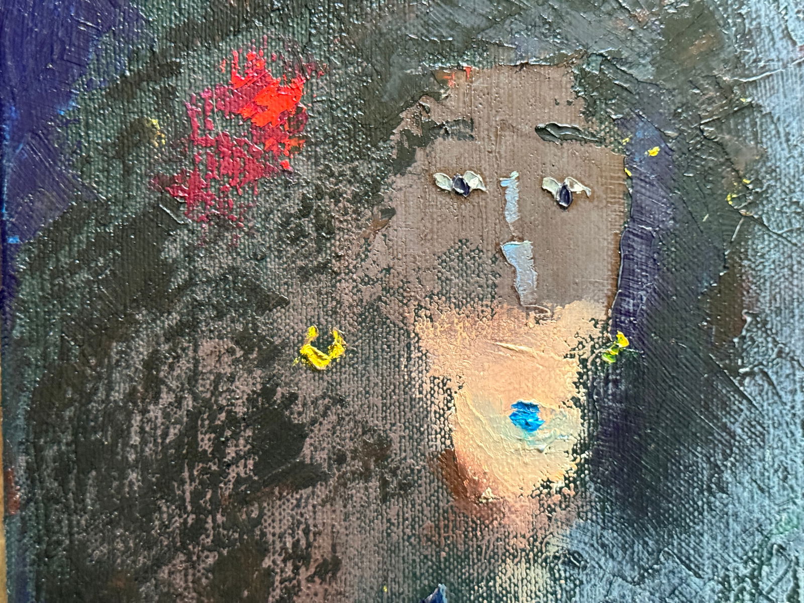 Oil painting with frame Female portrait K. Leonid - 4